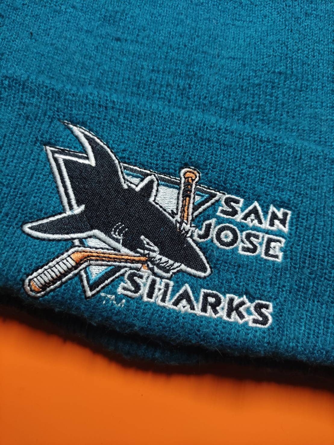 Starter Vtg 90's NHL x Starter " San Jose Sharks " Logo Beanie Size ONE SIZE - 3 Thumbnail