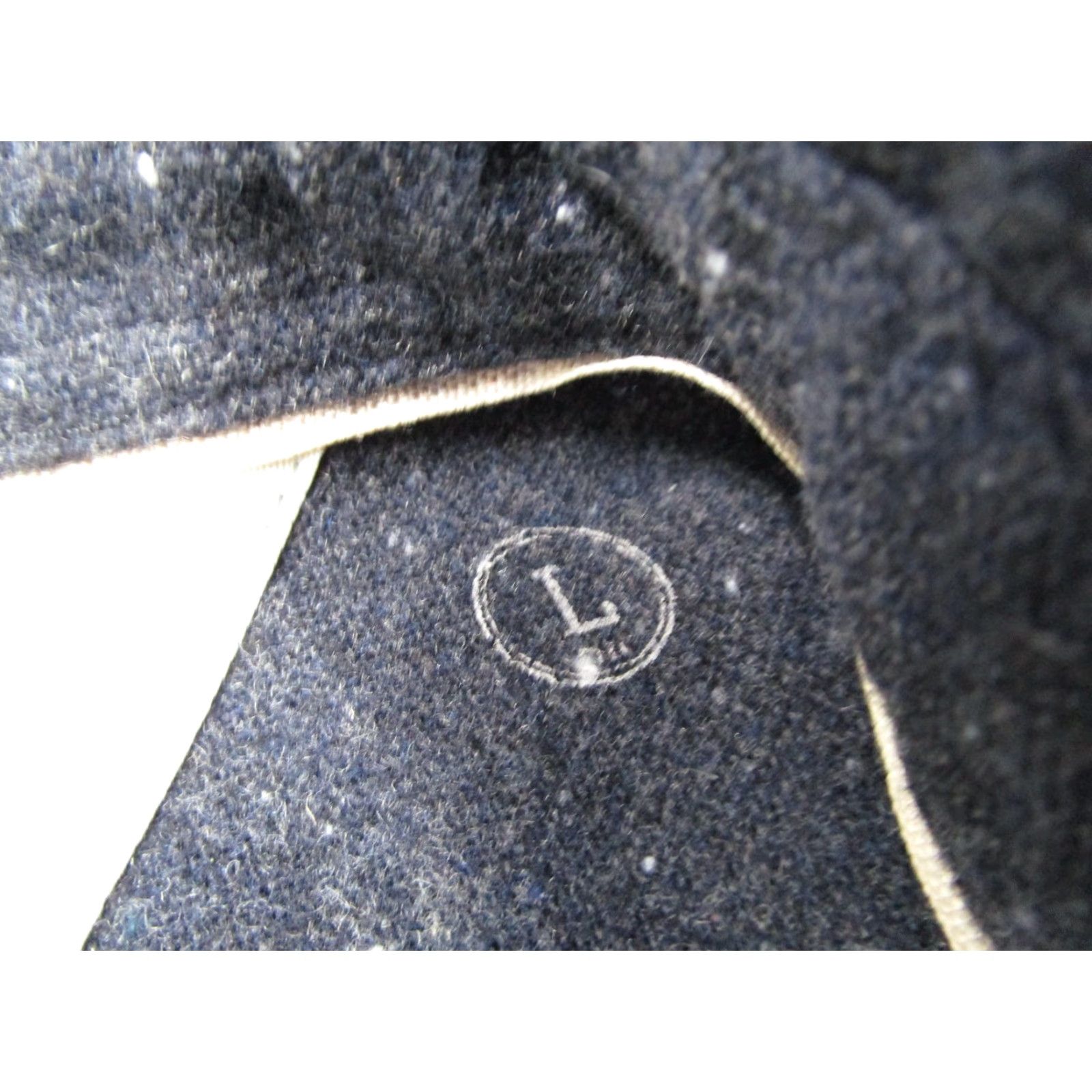 Vintage Hoxton Shirt Company Shirt Mens Large Navy Wool Blend Speckled Button Front Size US L / EU 52-54 / 3 - 4 Thumbnail