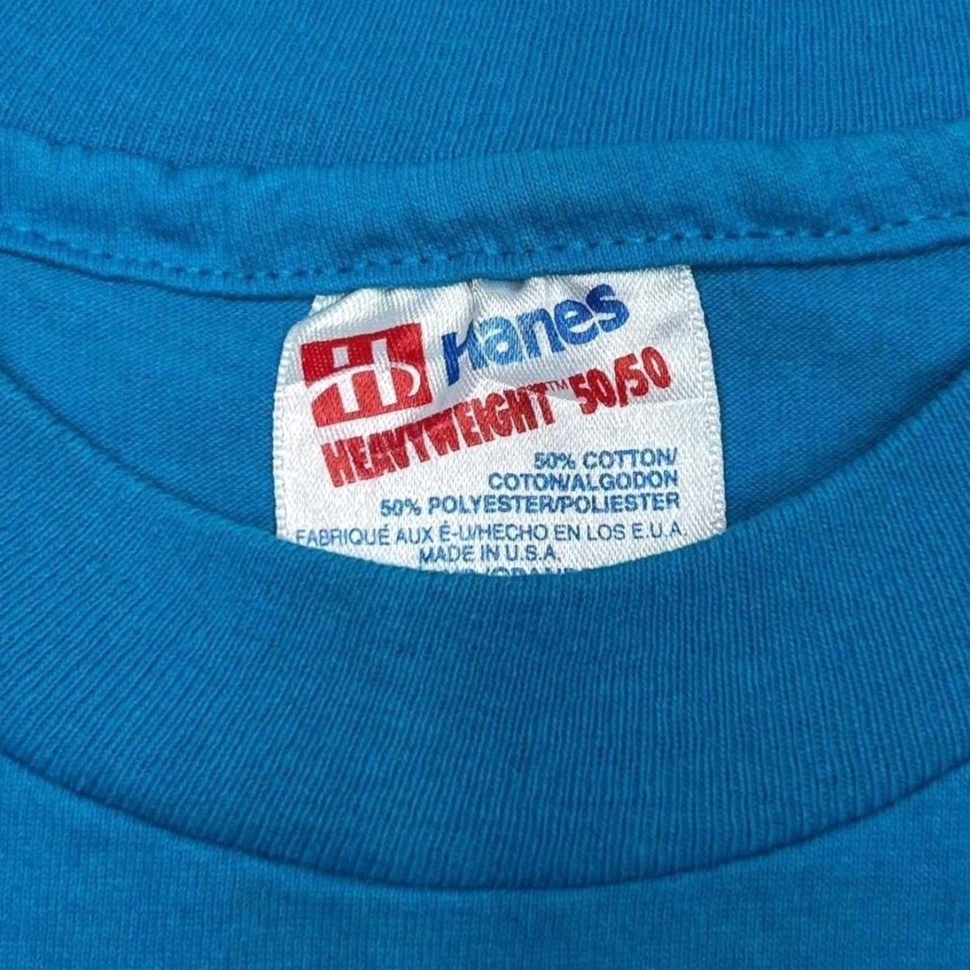 Hanes VINTAGE Hanes Briarwood’s Walking Club Souvenir Blue Single Stitch T-Shirt L Men XS? Size US L / EU 52-54 / 3 - 2 Thumbnail