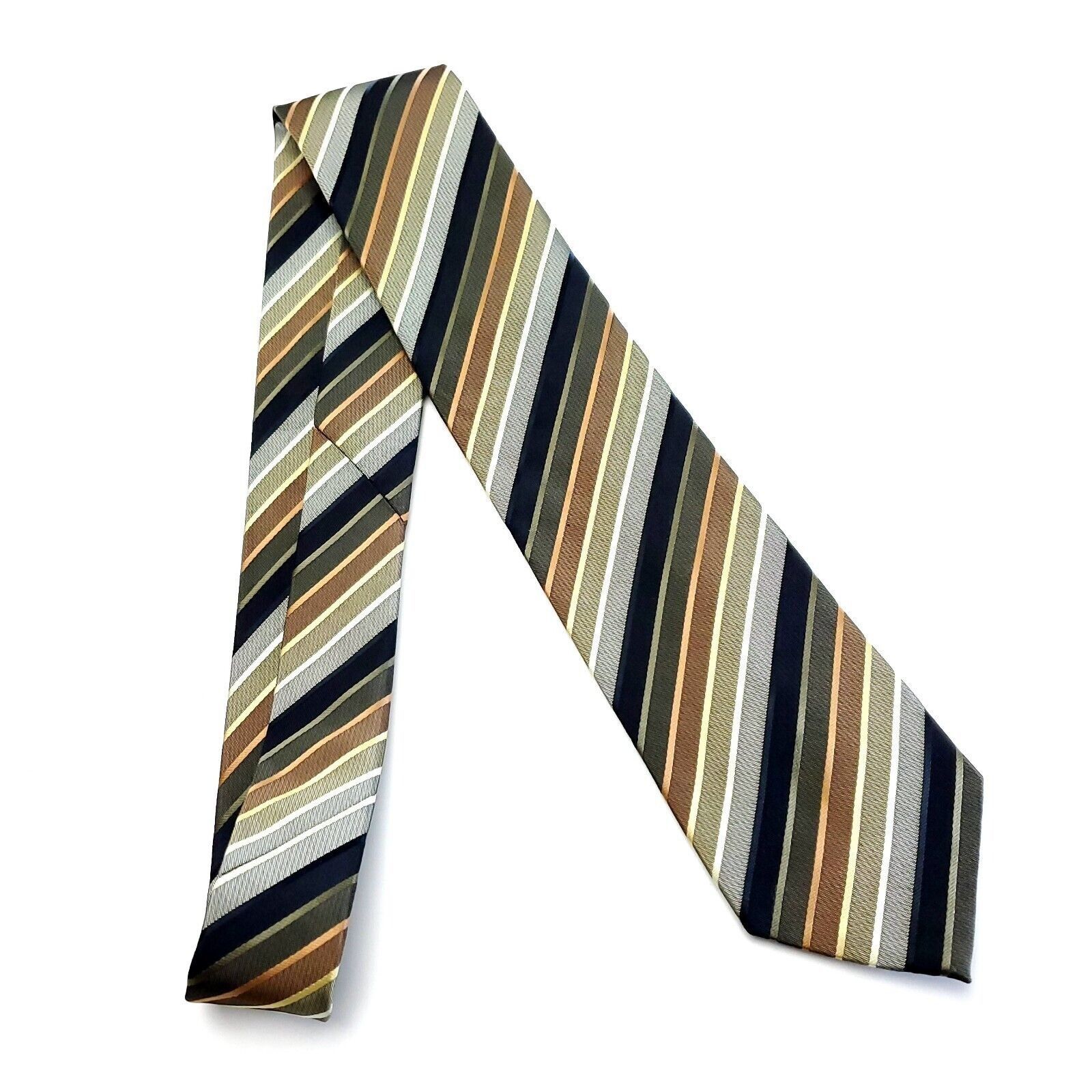 Croft & Barrow Croft & Barrow Polyester Multi-Colored Striped Tie Size ONE SIZE - 6 Thumbnail