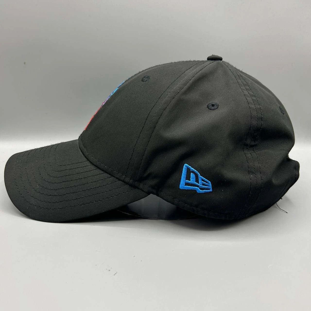 New Era Los Angeles LA Dodgers Hat Men Black Embroidered Strap Back Size ONE SIZE - 7 Thumbnail
