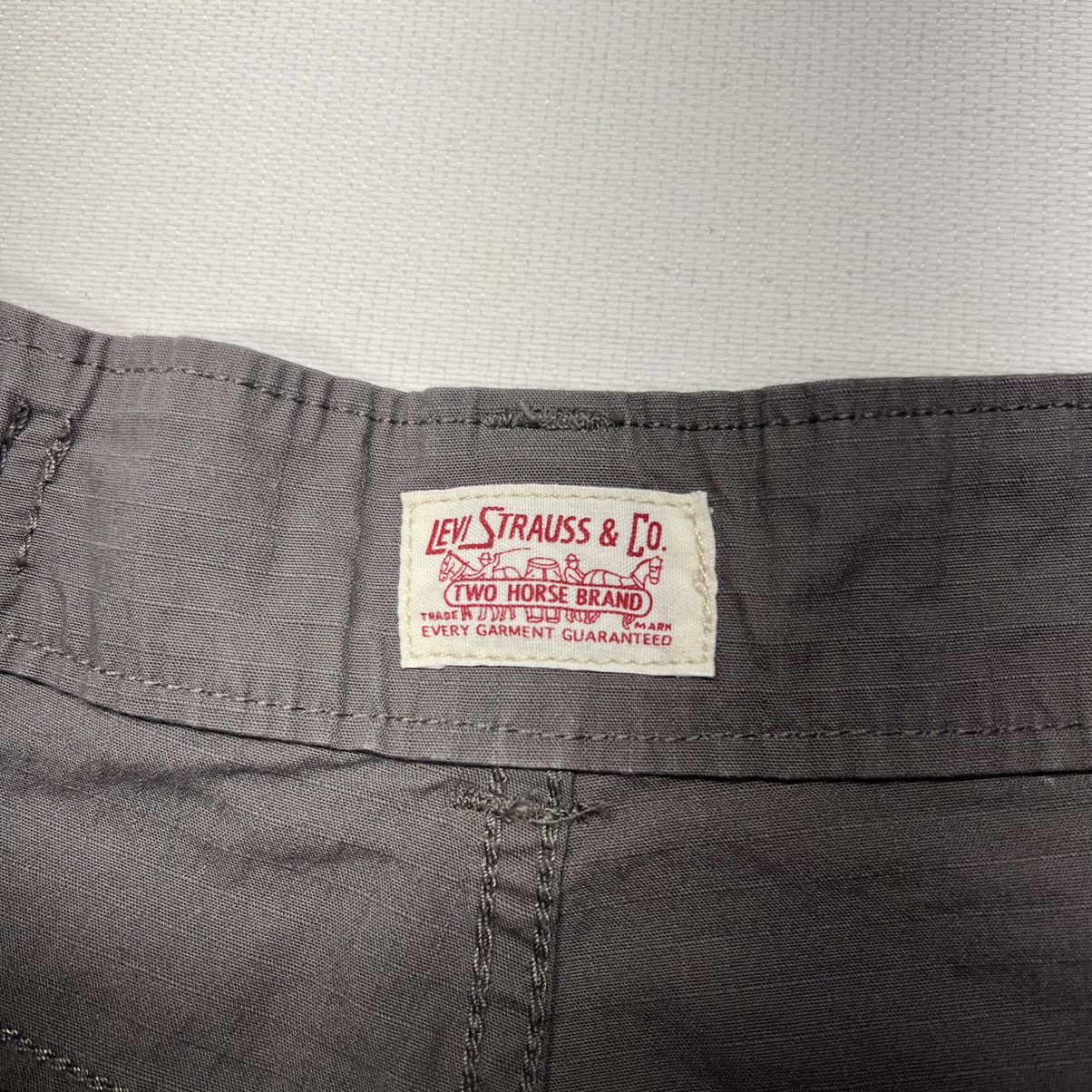 Levi's Levis Cargo Pants Grey Ripstop Straight Tactical Y2K Size US 29 - 8 Thumbnail