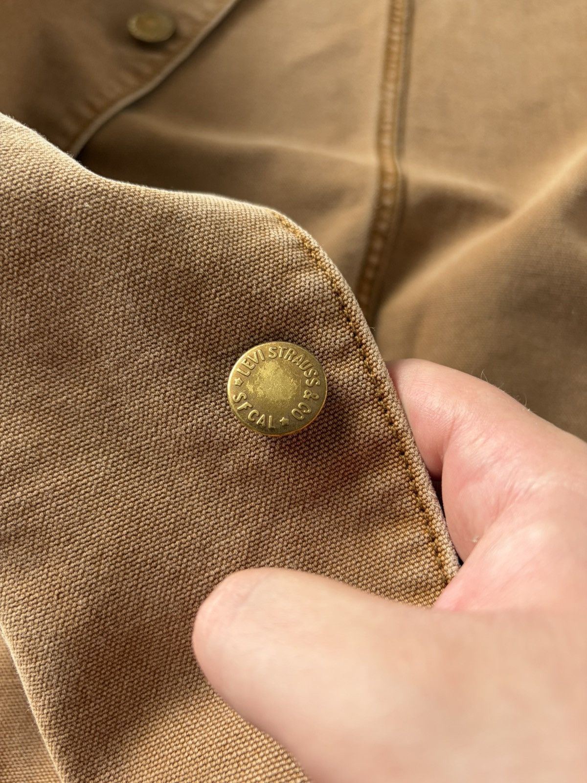 Levi's Levi's Engineers Chore Work Distressed Feded Canvas Jacket Size US L / EU 52-54 / 3 - 16 Thumbnail