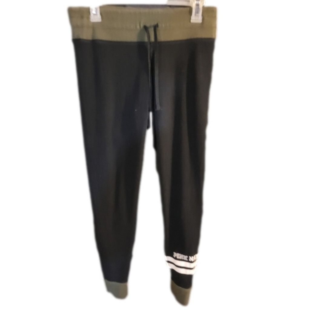 Pink PINK VS, yoga pants, black/green, nwot Size Large Size 34" / US 12 / IT 48 - 1 Thumbnail