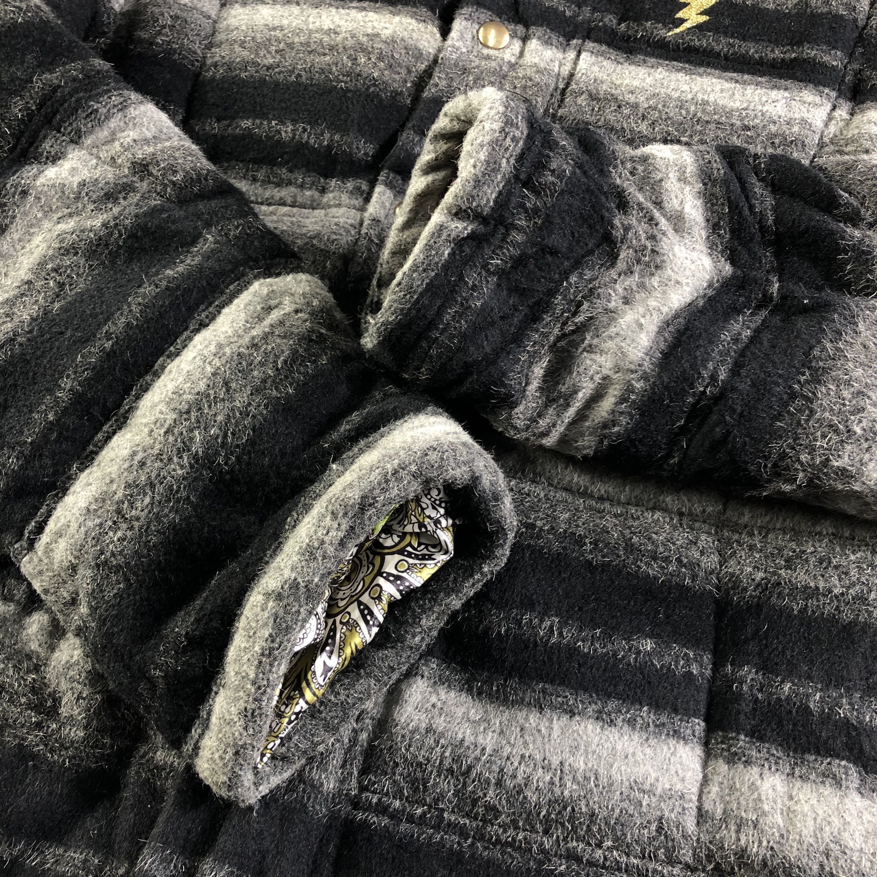 Japanese Brand DOWBL Stripe Wool Jacket Size US S / EU 44-46 / 1 - 4 Thumbnail