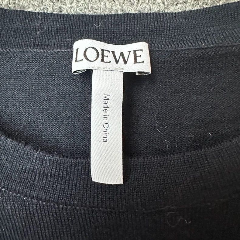 Loewe LOEWE Dark blue pure wool knit sweater Size US XL / EU 56 / 4 - 2 Thumbnail