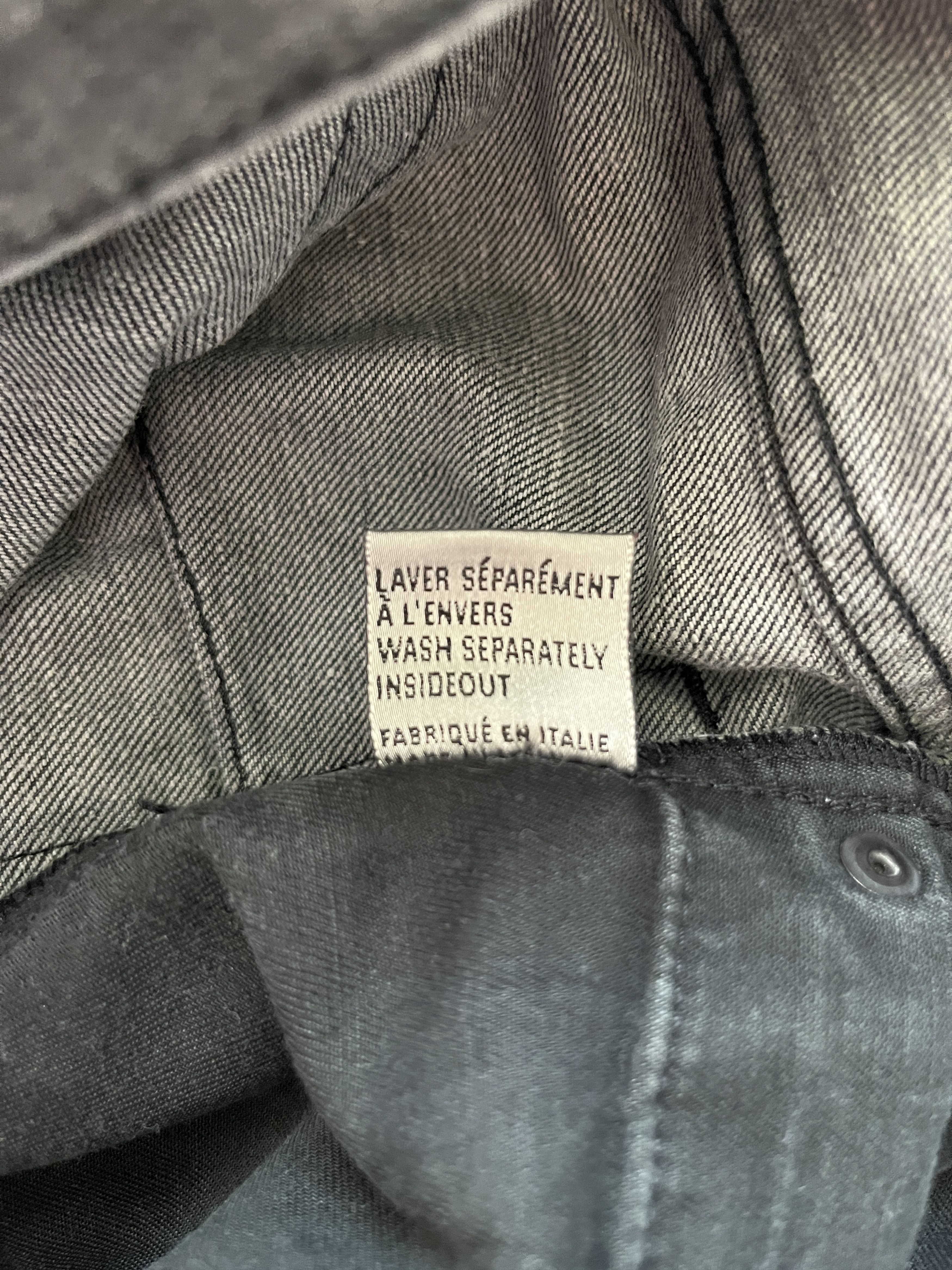 Dior × Hedi Slimane SS03 Dior Homme by Hedi Slimane MIJ Washed Black Denim Jeans Size US 29 - 5 Thumbnail