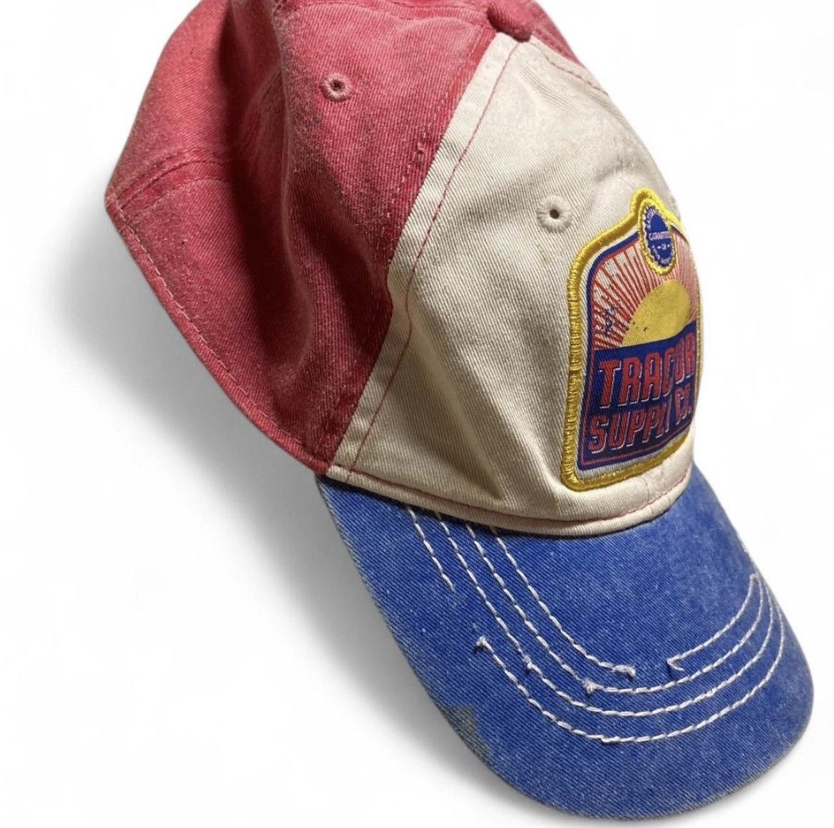 Vintage Vintage Tractor Supply Co. Trucker Hat - Red/Blue/Cream Size ONE SIZE - 6 Thumbnail