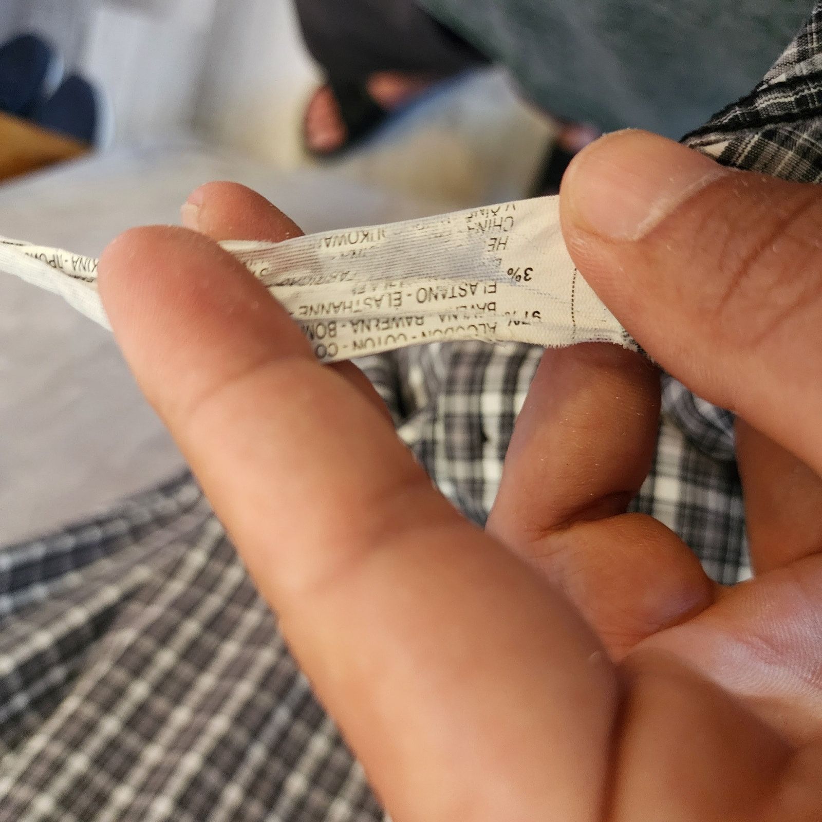 Zara Zara Man Super Slim Fit Men's Gray/White Plaid Shirt Size M Size US M / EU 48-50 / 2 - 7 Thumbnail