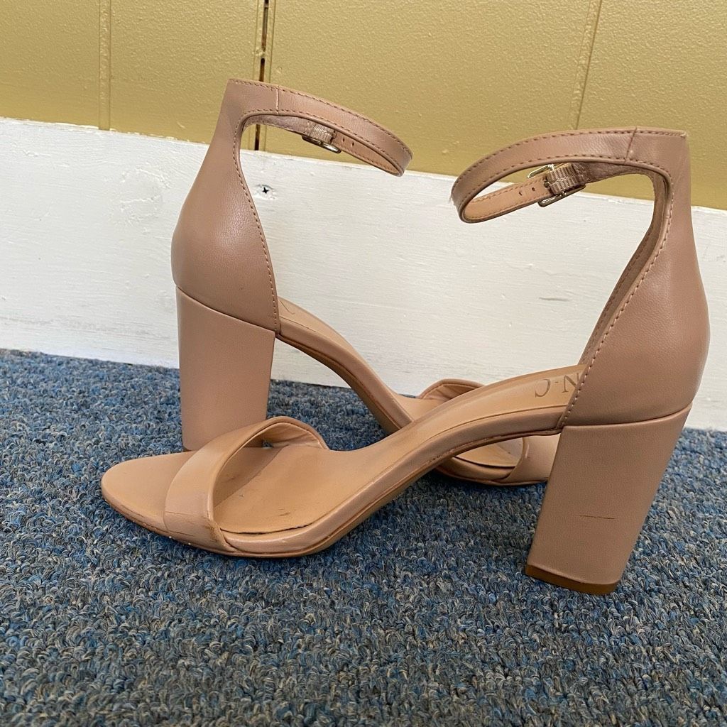 I.N.C INC International concepts women 7 tan open toe strap 3.5” h Size US 7 / IT 37 - 2 Thumbnail