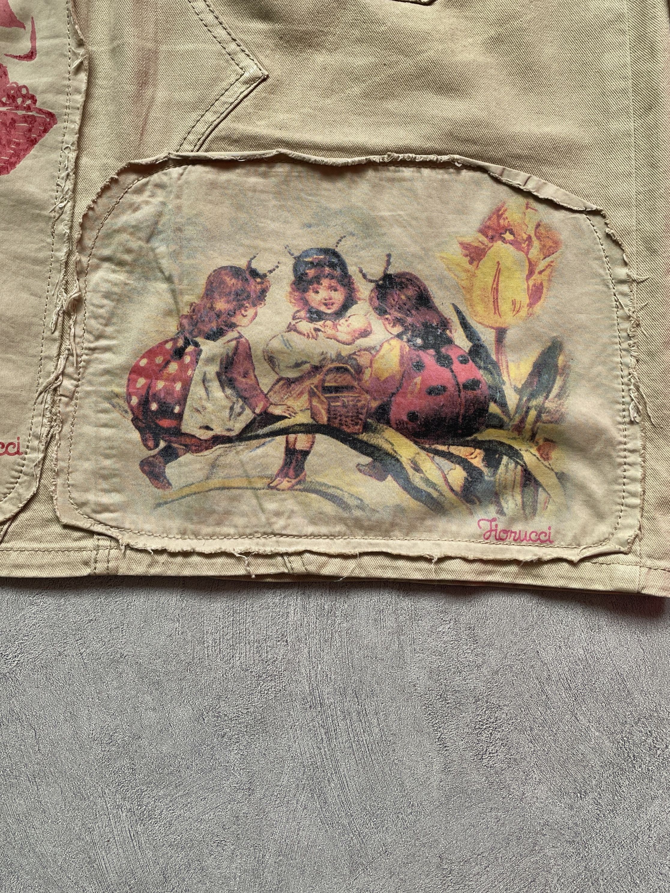 Fiorucci Fiorucci “Beware the Wolf” fairytale patches midi skirt. Size 27" / US 4 / IT 40 - 4 Thumbnail