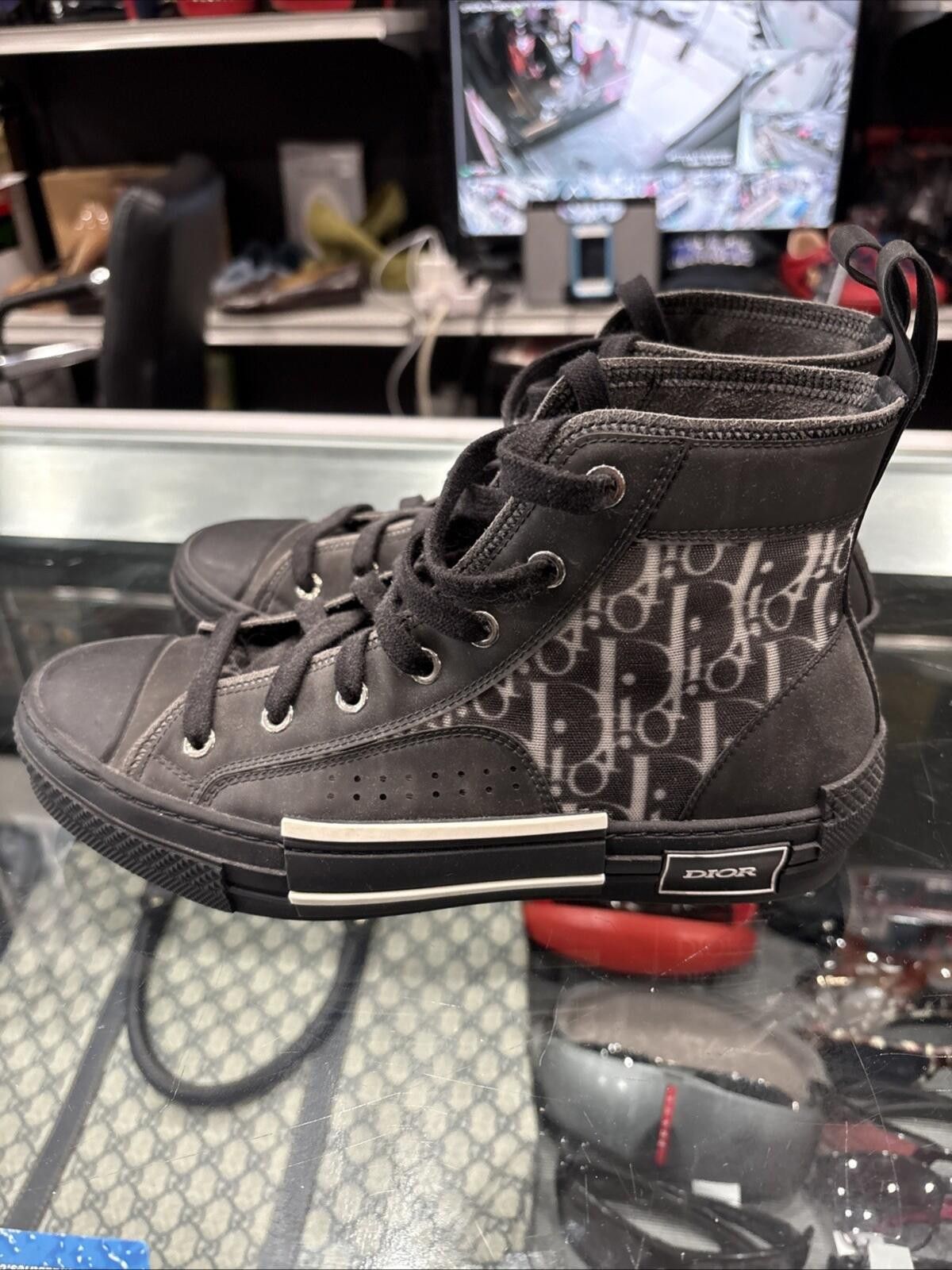 Dior Men’s Dior High Top Luxury Shoes Size US 8 / EU 41 - 3 Thumbnail