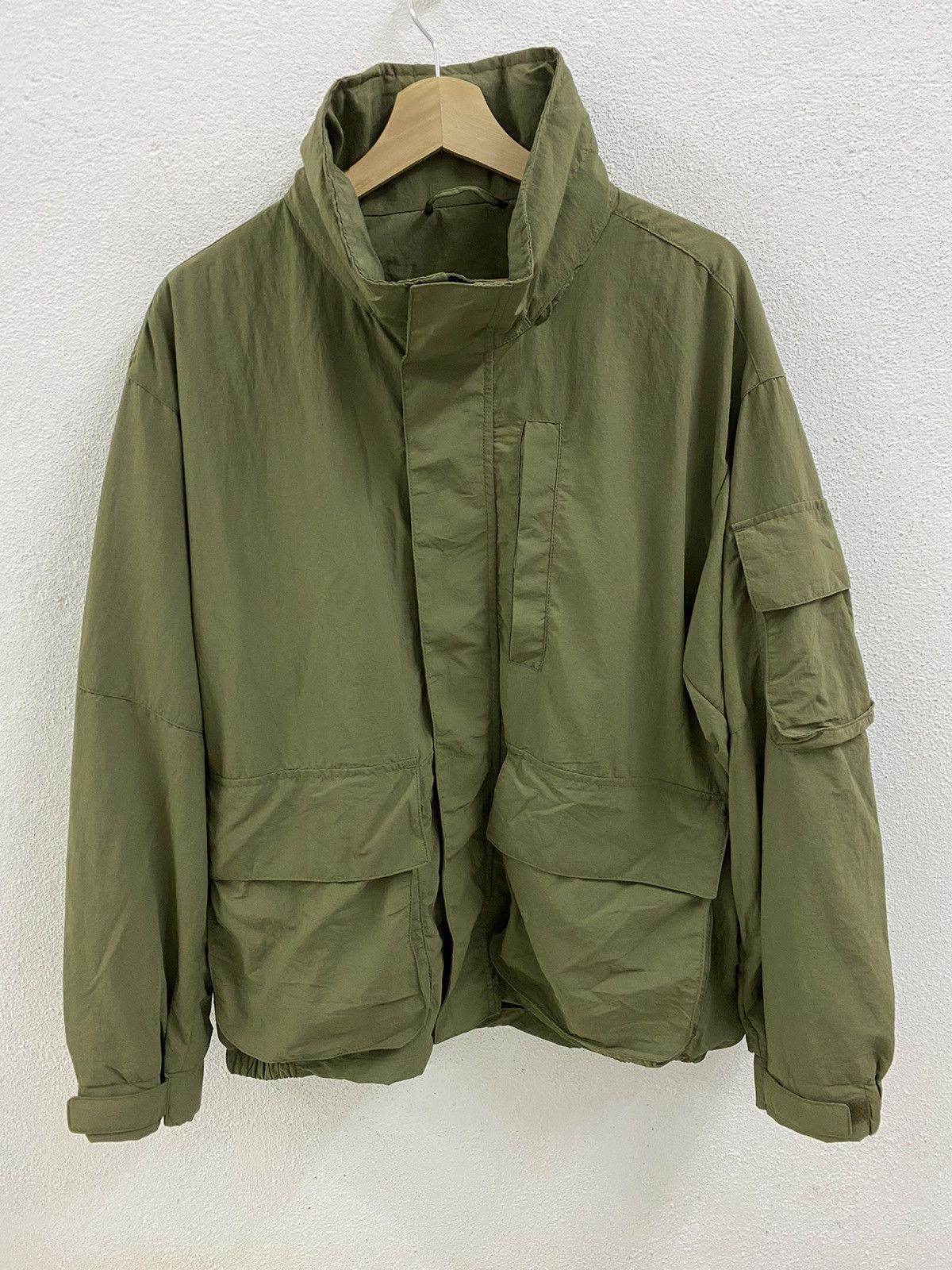 image of (J18)gu Parka Jacket in Olive Green, Men's (Size Large)