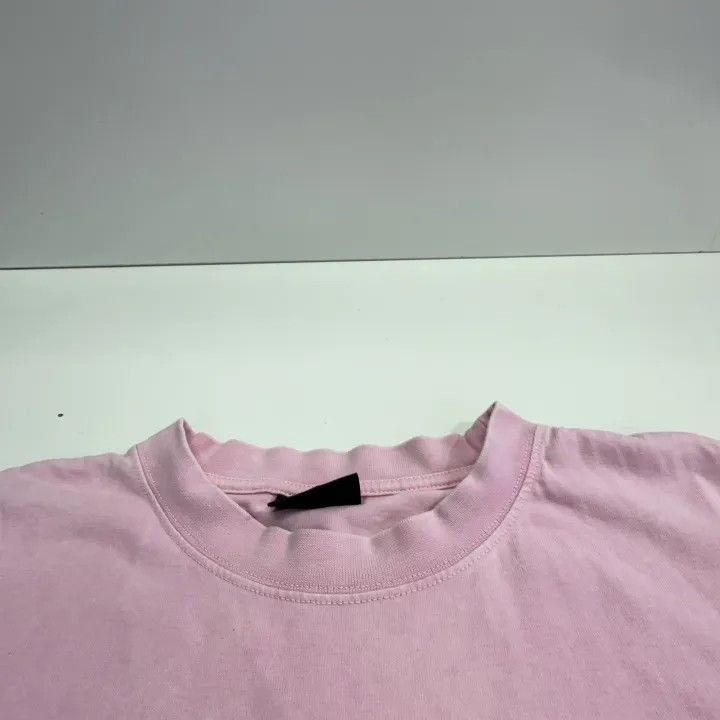Balenciaga Balenciaga SS23 Pink Letter Print T-Shirt 0079-2507 Size S / US 4 / IT 40 - 4 Thumbnail