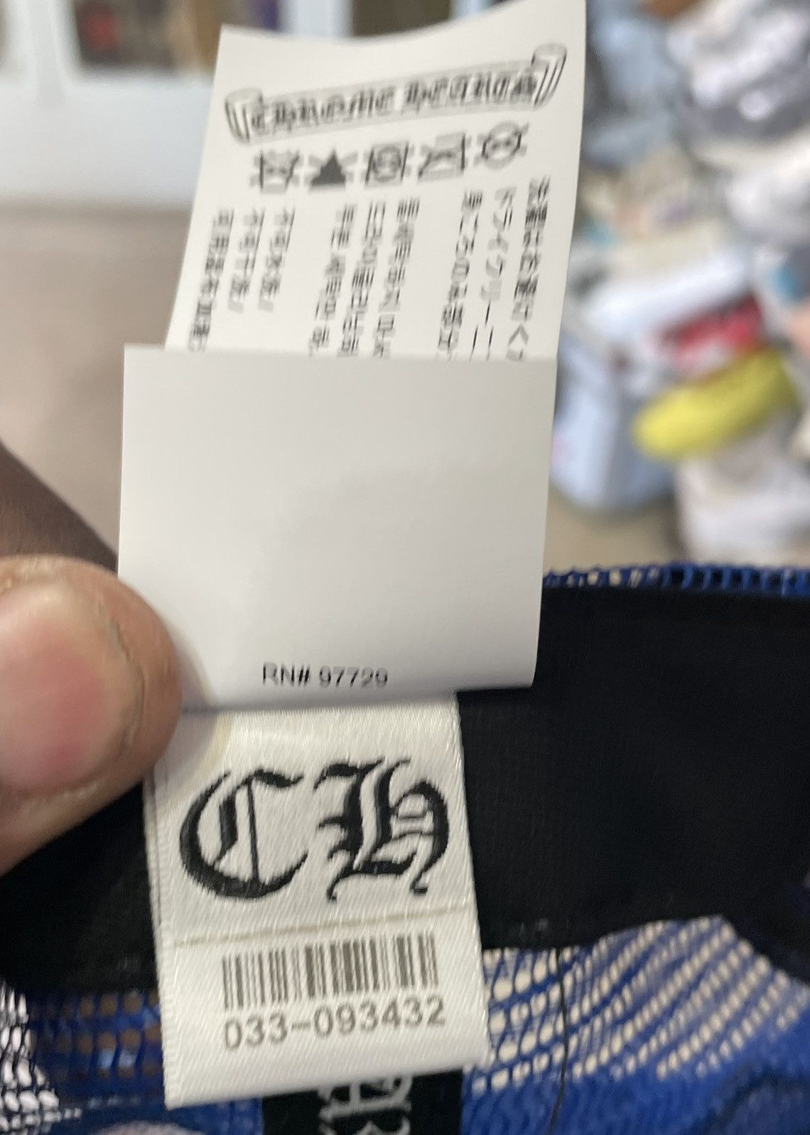 Chrome Hearts Chrome Hearts Chrome Hearts Eye Chart Trucker Hat Blue Size ONE SIZE - 12 Thumbnail