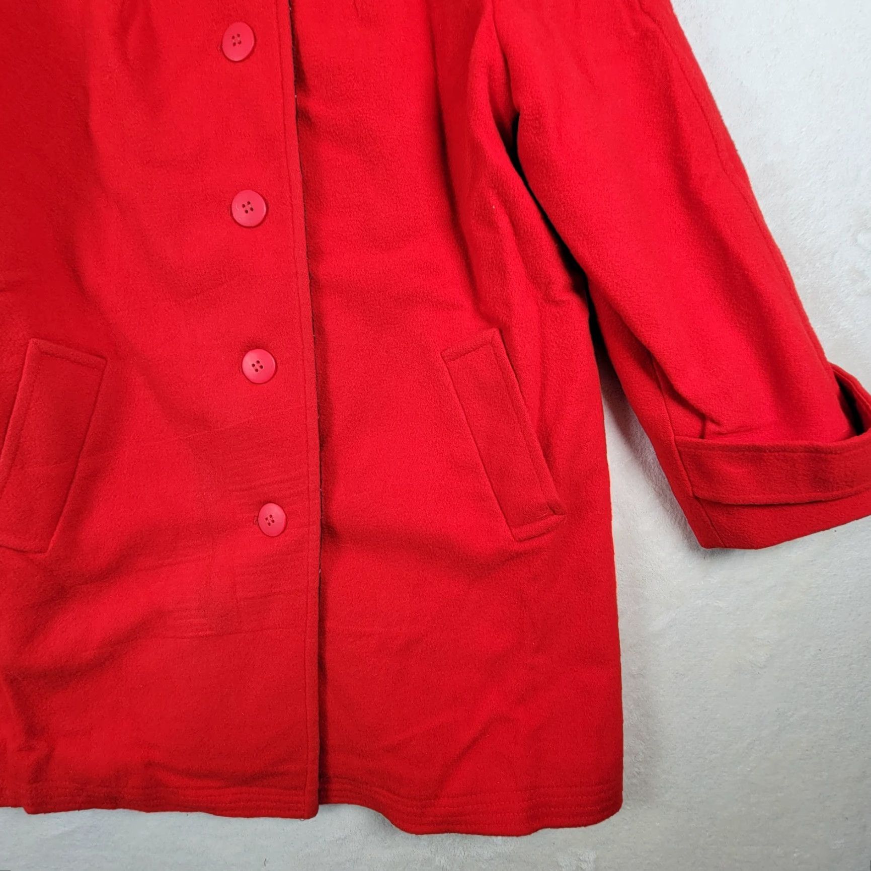 Vintage VINTAGE Penguin Coat Wool Plaid Lining Size 16 Men Overcoat Red Winter USA Mens Size US XL / EU 56 / 4 - 3 Thumbnail