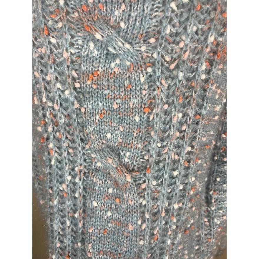 Nordstrom Vine & Love Oversized Glimmer Cable Knit Sweater Size M / US 6-8 / IT 42-44 - 5 Thumbnail