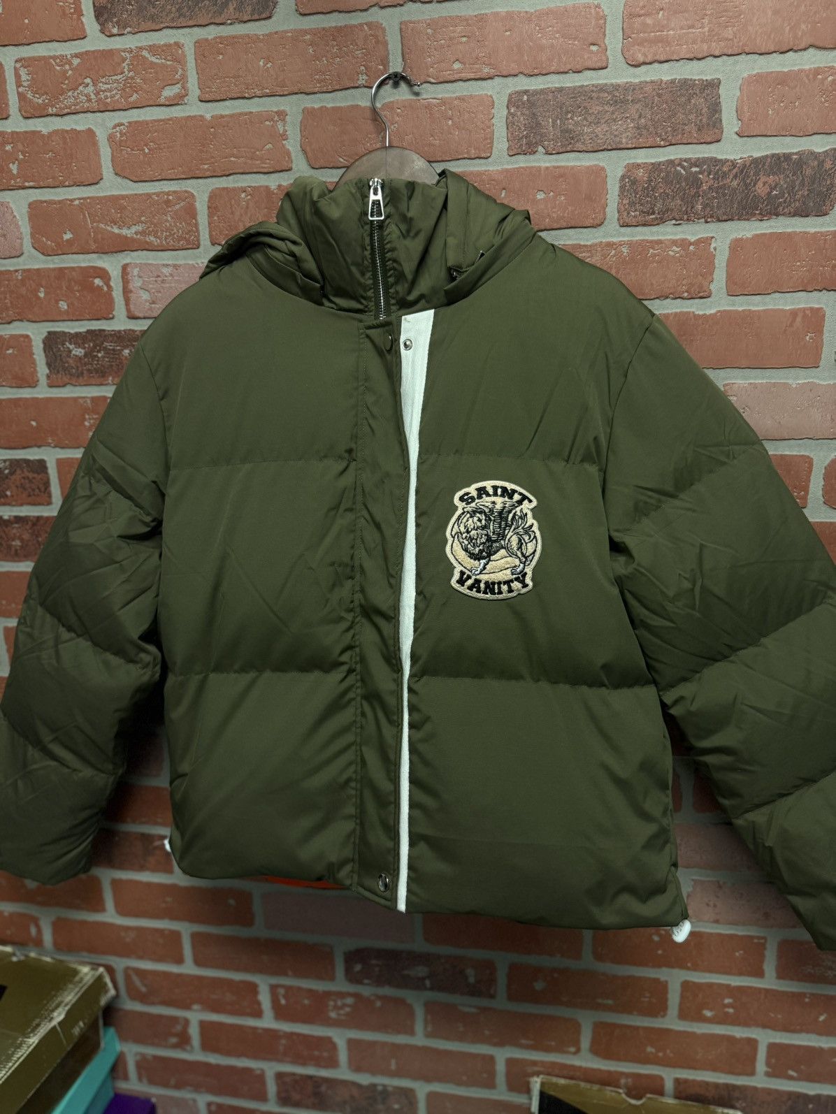 Saint Vanity Saint Vanity Green Puffer Jacket (Exlusive) Size M Size US M / EU 48-50 / 2 - 4 Thumbnail