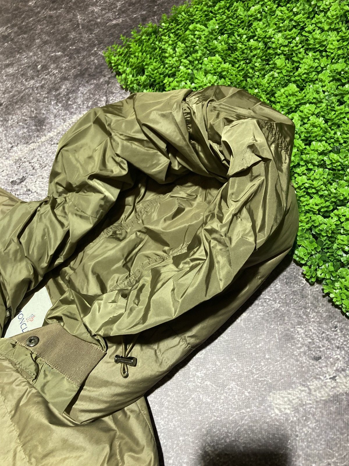 Moncler Moncler Khaki Down Peplum Trim Detailed Seri Jacket Size M / US 6-8 / IT 42-44 - 9 Thumbnail