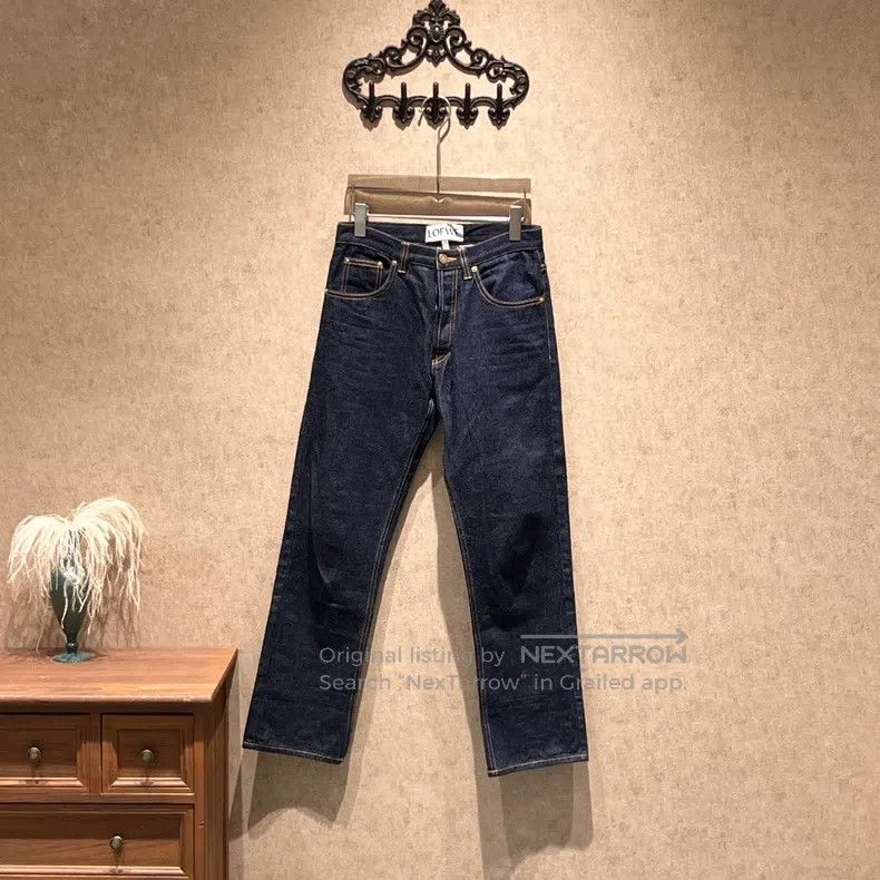 Loewe Loewe Blue Embroidered Star Pocket Leather Logo Denim Pant Size 24" / US 00 / IT 34 - 1 Thumbnail