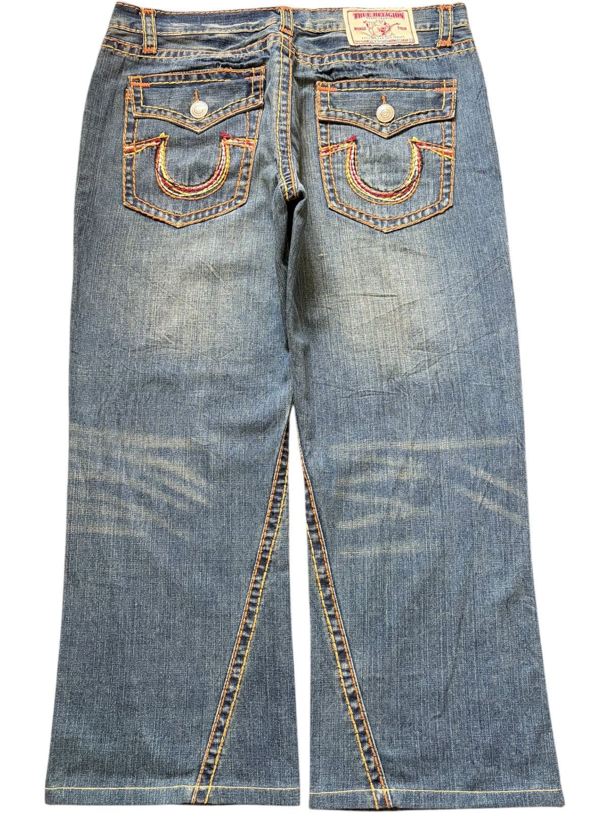 True Religion Vintage True Religion Society Cubr Embroidered Baggy Jeans Size US 39 - 2 Thumbnail