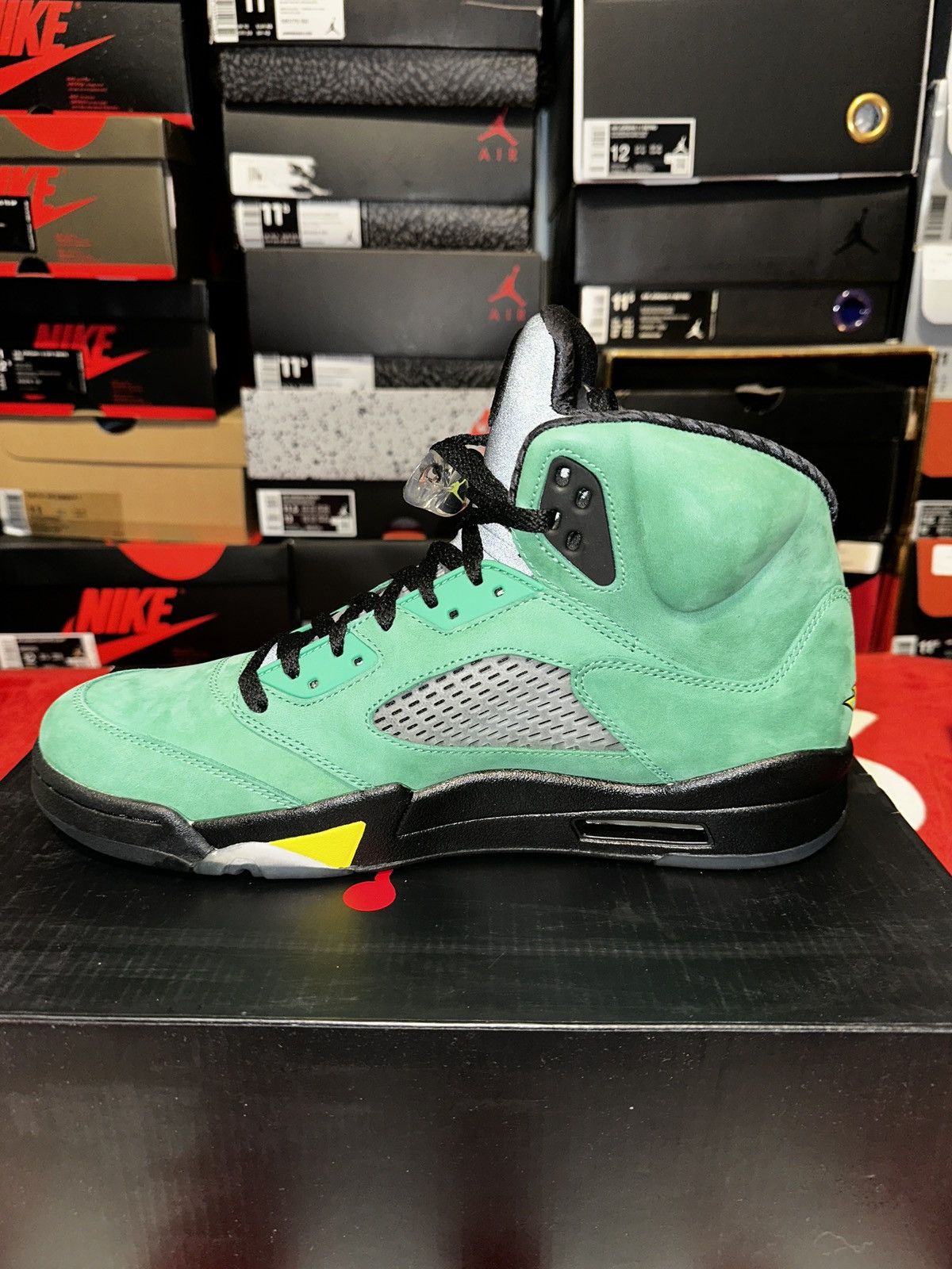 Nike Air Jordan 5 “Oregon Duck PE” Sample 2013 Size US 11.5 / EU 44-45 - 17 Thumbnail
