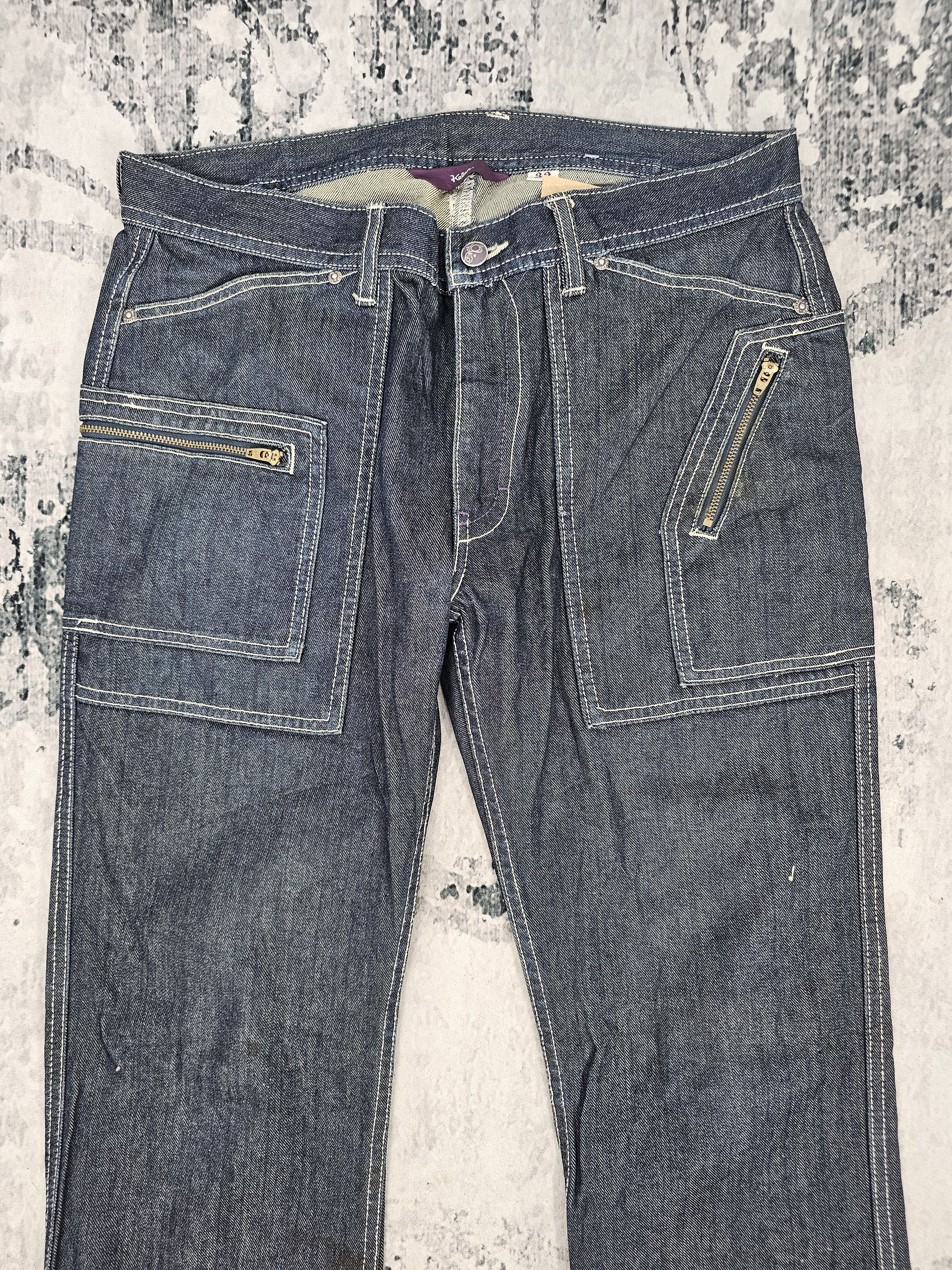 Japanese Brand KELEN Workwear Crazy Pockets Design Jeans JB0259 Size 34x33 Size US 34 / EU 50 - 7 Thumbnail
