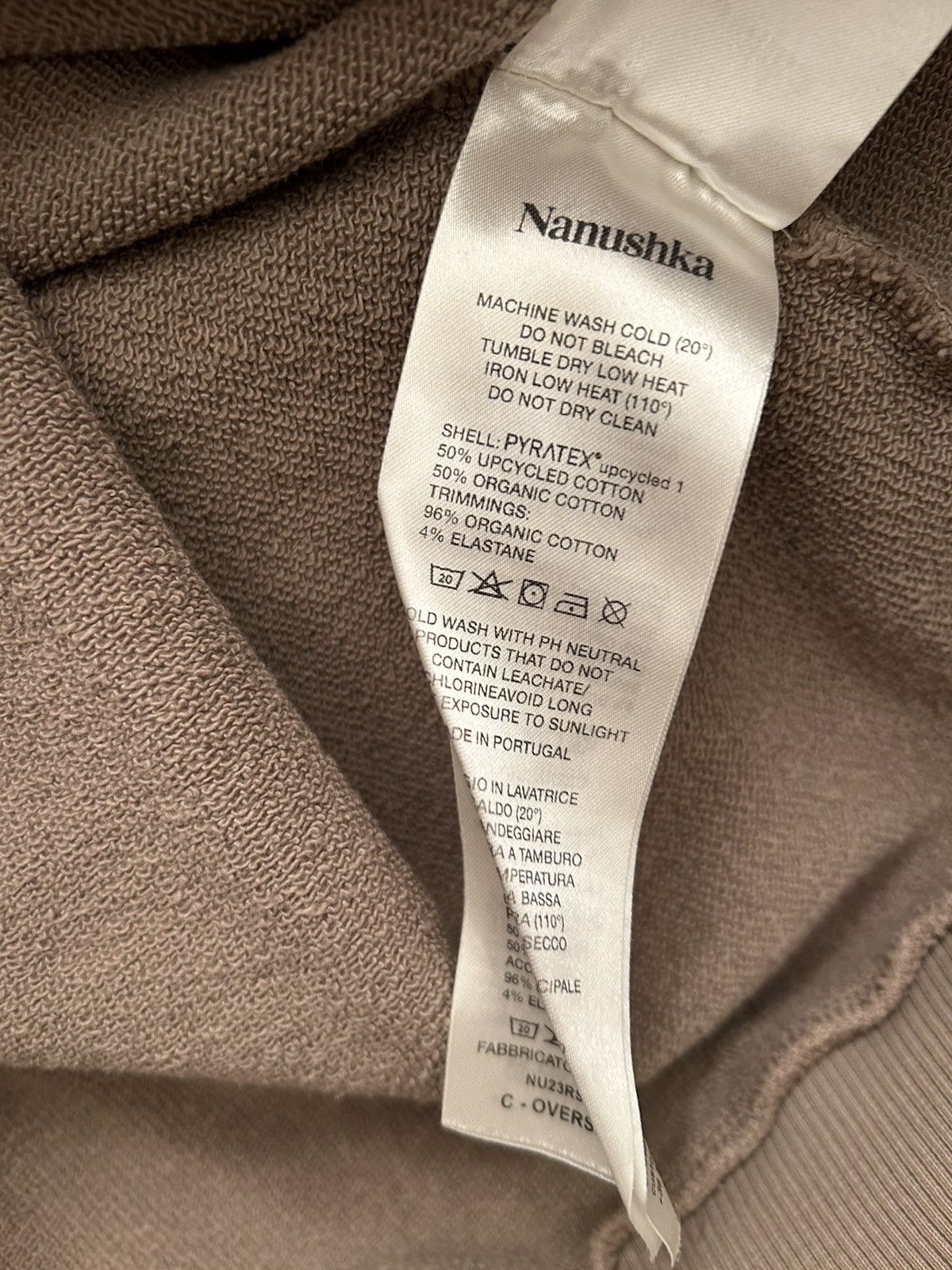 Nanushka Nahushka Brown Hoodie Size US L / EU 52-54 / 3 - 4 Thumbnail