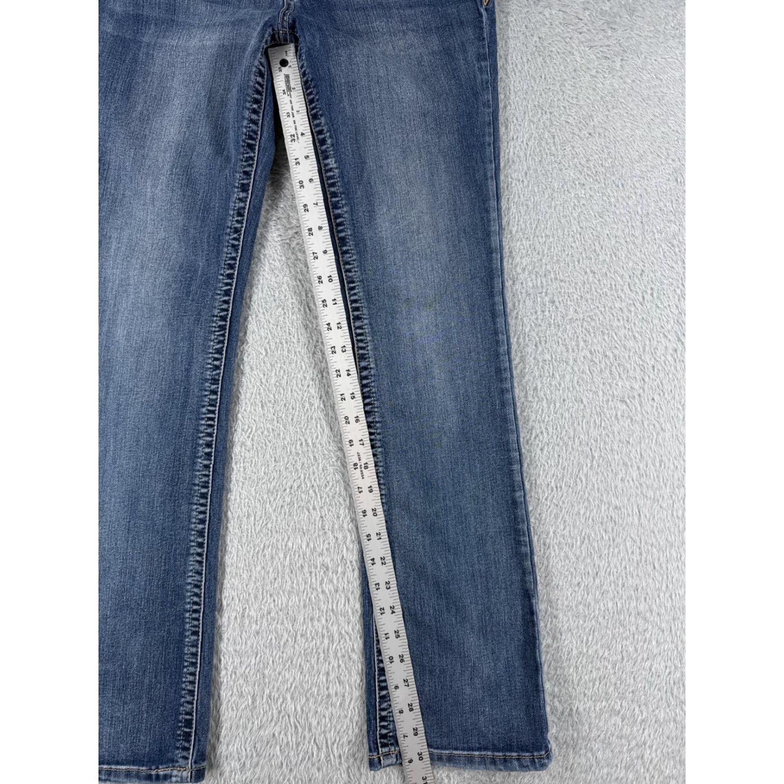 Vintage Maurices Jeans Womens 7 Blue Denim Low Rise Bootcut Cotton 28x30 Regular Inseam 30 in 5-Pocket Size 28" / US 6 / IT 42 - 7 Thumbnail