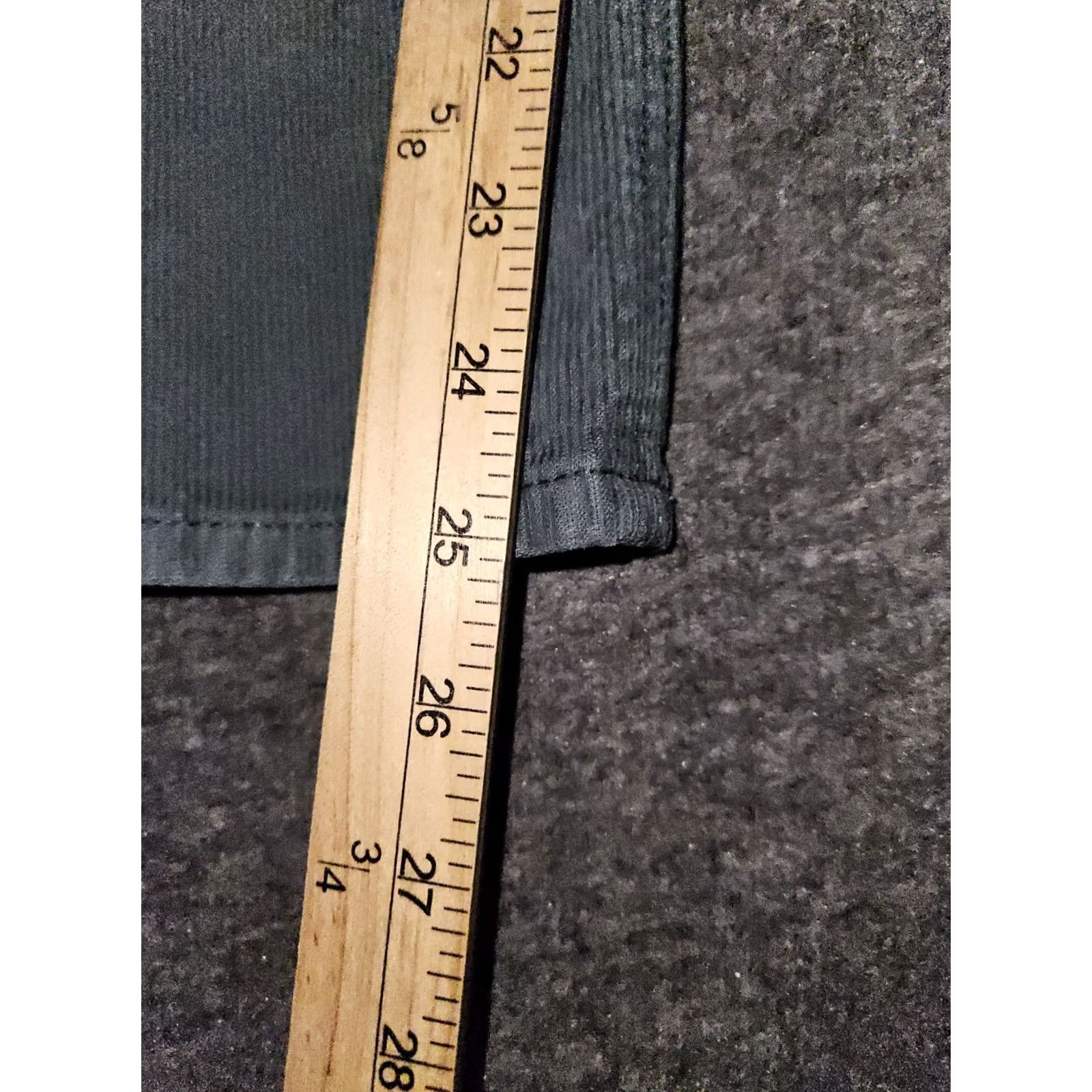 American Eagle Outfitters VINTAGE American Eagle Outfitters Mom Straight Jeans Corduroy Green 00 Short Mid Rise Womens 90s Grunge College Logo Pockets Stretch Solid Size 24" / US 00 / IT 34 - 7 Thumbnail