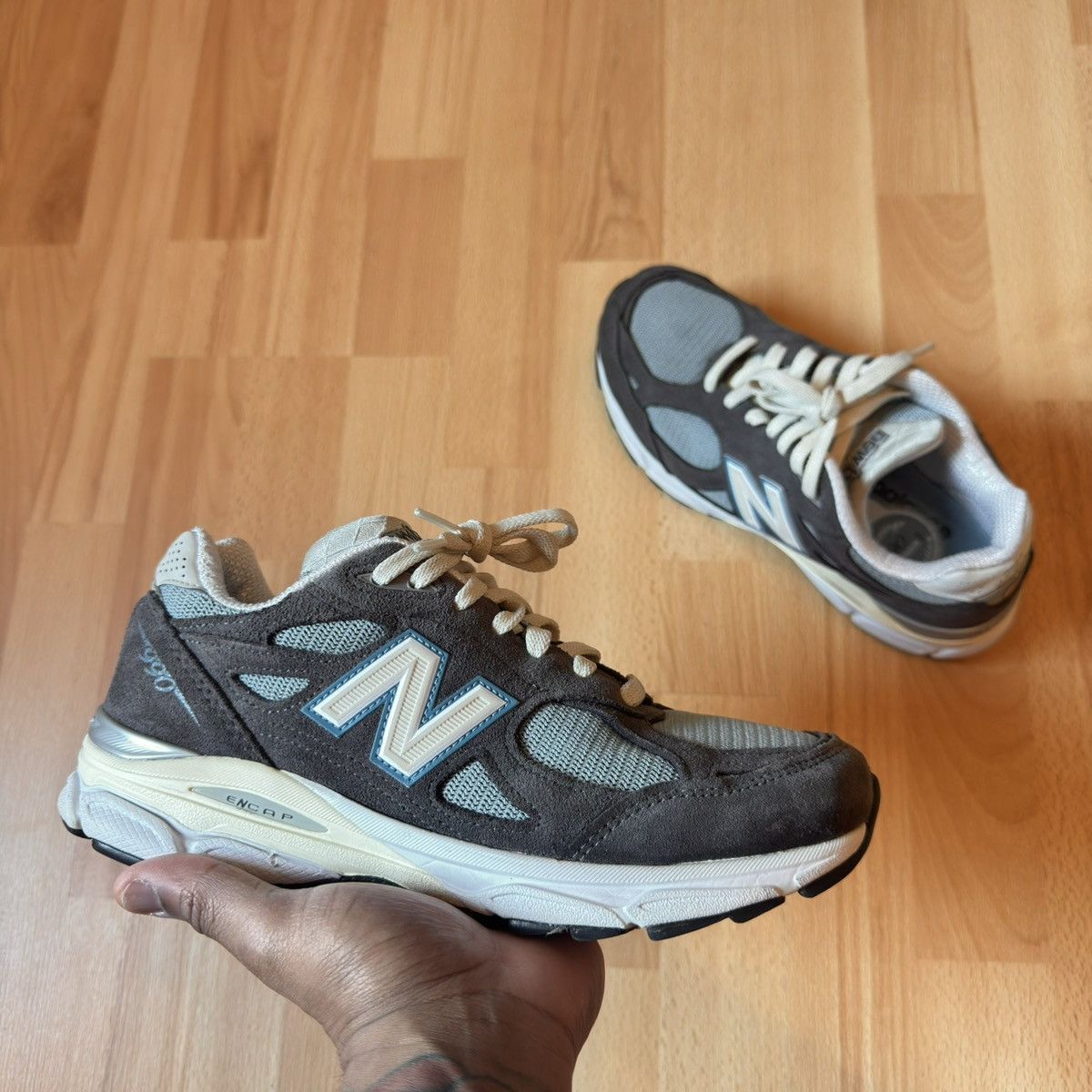 Kith × New Balance Kith x New balance 990v3 steel blue Size US 6.5 / EU 39-40 - 1 Thumbnail
