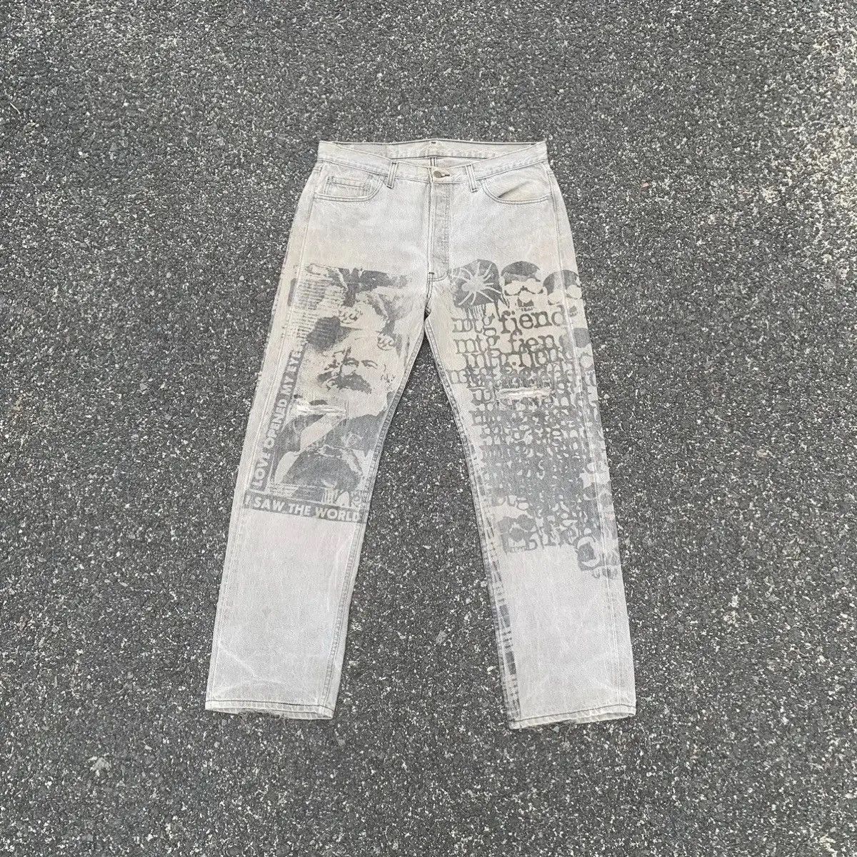 Montage 💥 RARE!! Levi’s Denim Levis Jeans Pants Made In U.S.A Pants Size US 35 - 3 Thumbnail