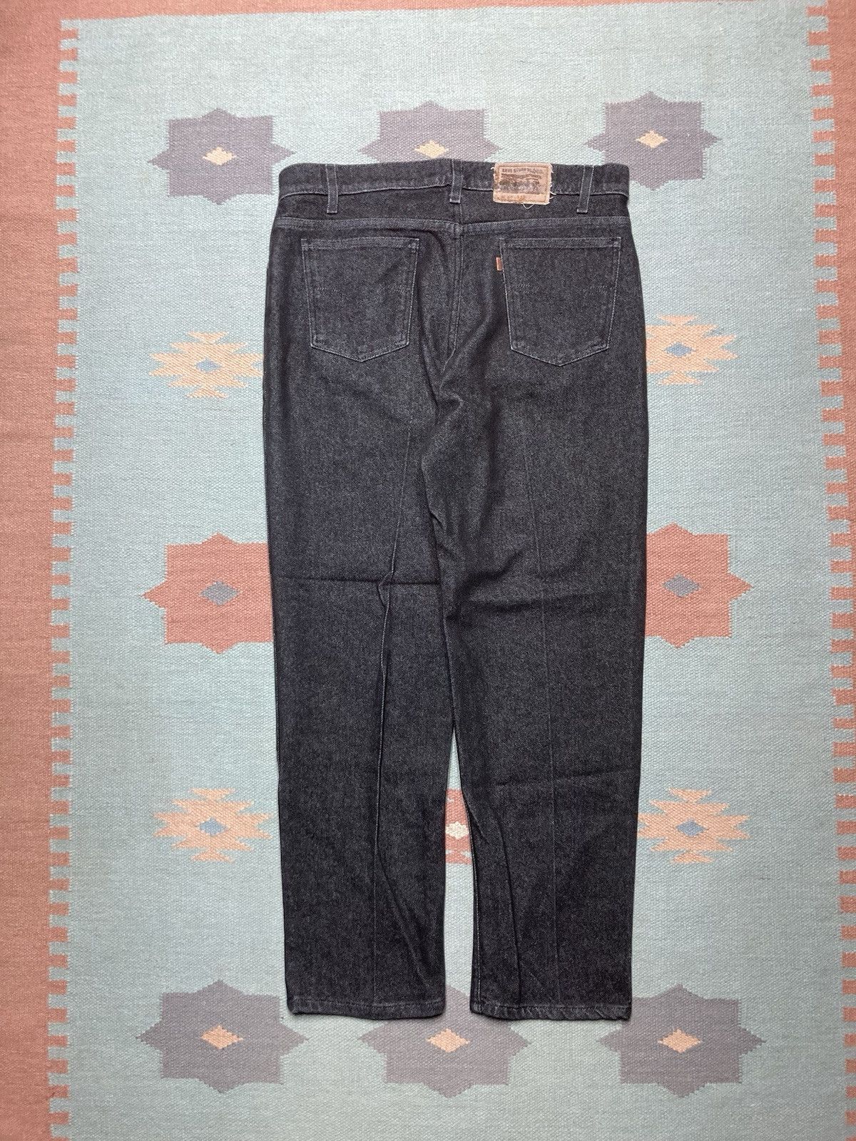 Levi's × Vintage Levi’s 540 jeans black grunge relaxed straight skater 35x29 Size US 35 - 1 Thumbnail