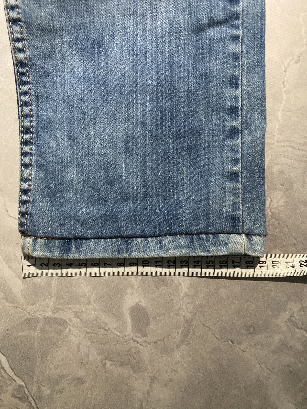 Japanese Brand Vintage Slim Fit Patchwork Distressed Jeans Y2K Size US 32 / EU 48 - 12 Thumbnail