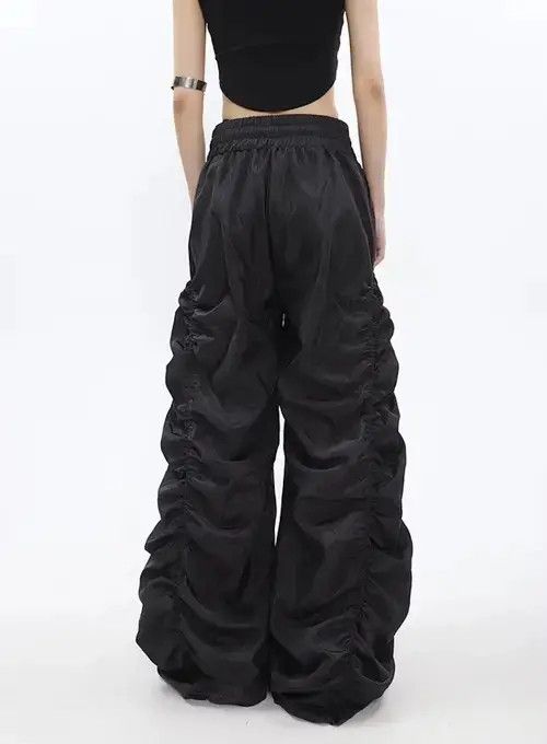 Jean Harajuku fashion ruched grunge pants Size US 30 / EU 46 - 4 Thumbnail