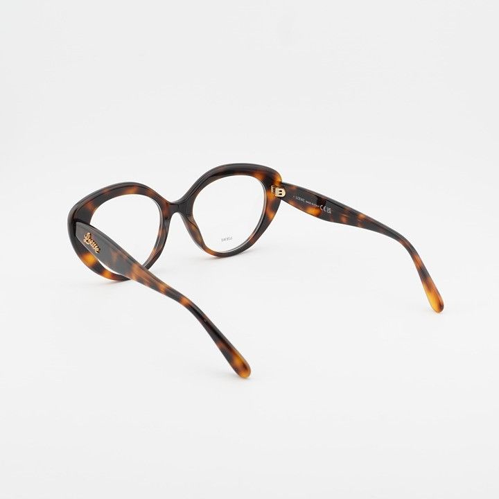 Loewe Loewe LW50088I 052 Eyeglasses Dark Havana 52mm Cat Eye Frame Size ONE SIZE - 4 Thumbnail