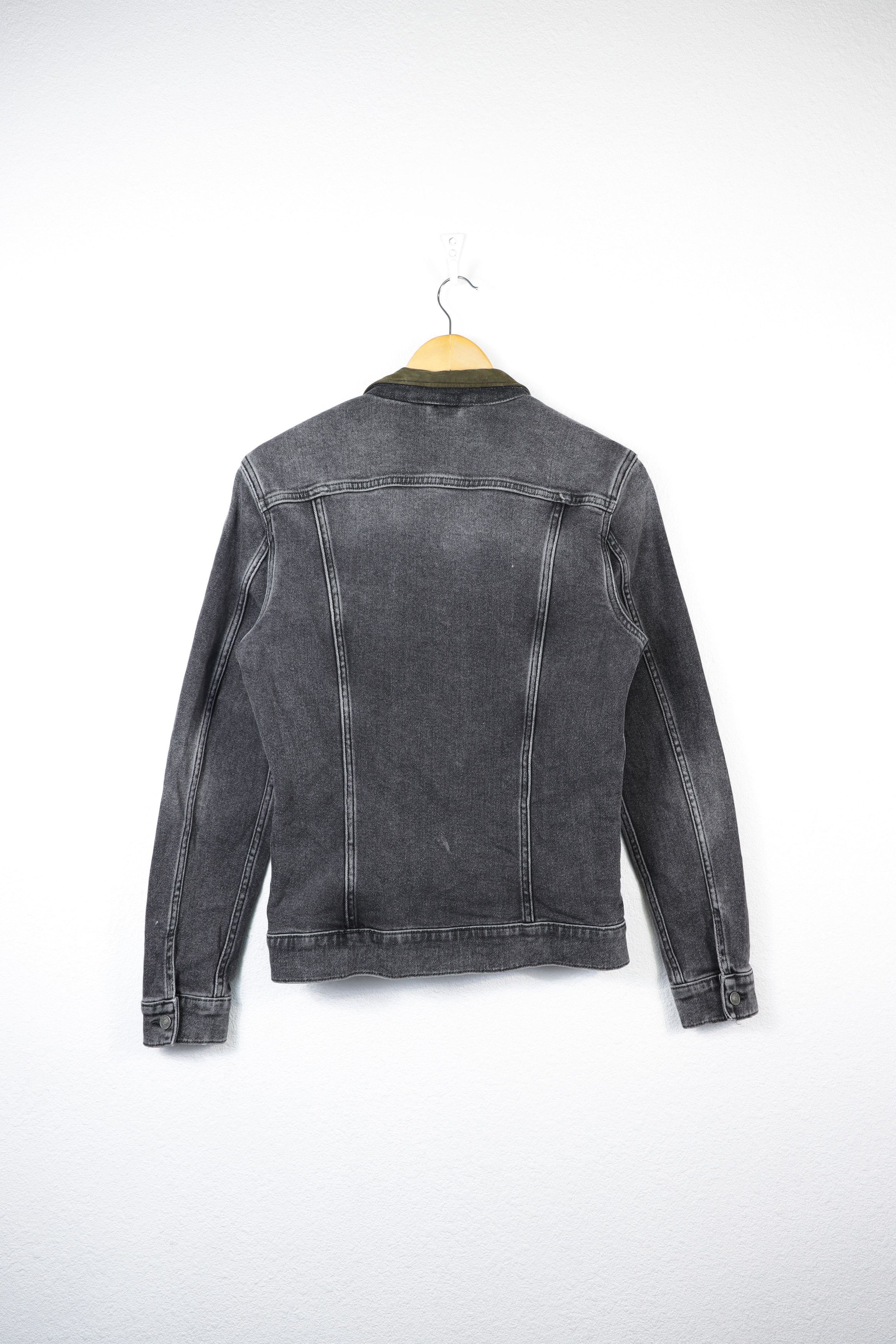 Allsaints Allsaints Jeans Track Suede Collar Creagan Denim Jacket Size US XS / EU 42 / 0 - 10 Thumbnail