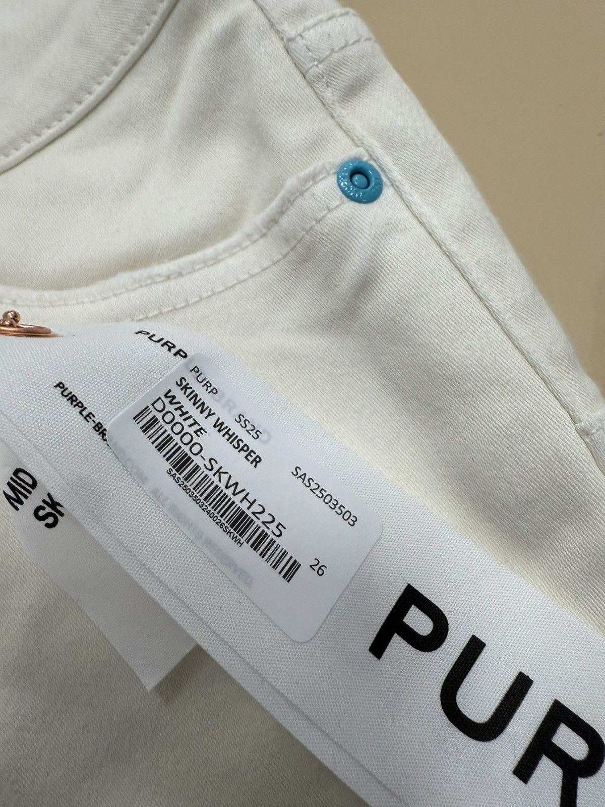 Other Purple Brand Skinny Whisper White Jeans Size 26" / US 2 / IT 38 - 3 Thumbnail
