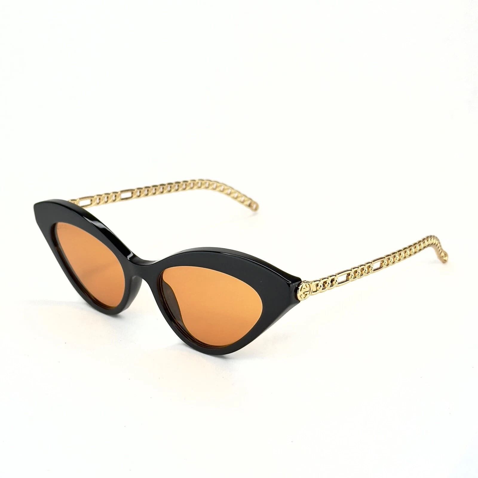 Gucci GUCCI GG0978S CHAIN 0978 Gold Black Orange Heart 002 Size ONE SIZE - 11 Thumbnail