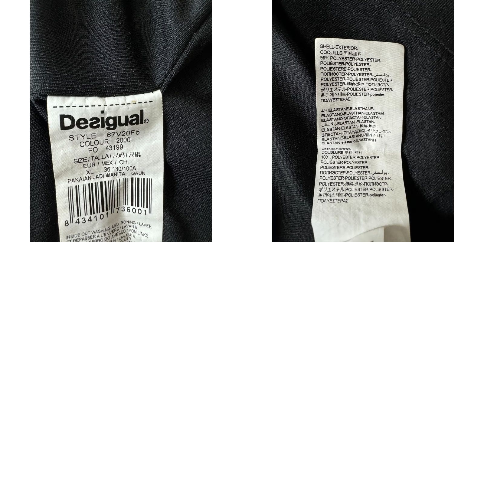 Desigual Desigual Dress Womens A-Line XL Knee Length Multicoloured 100% genuine Damaris 67V20F5 Size XL / US 12-14 / IT 48-50 - 8 Thumbnail