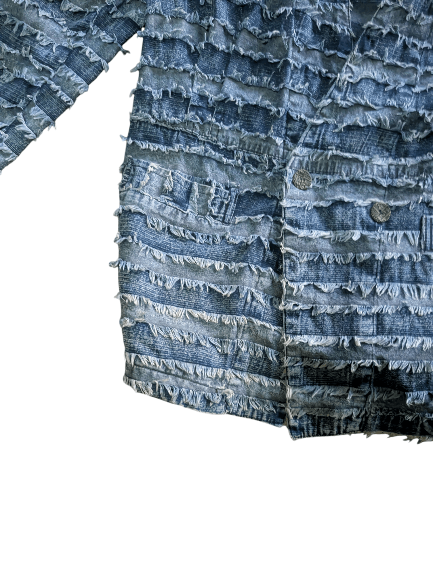 Designer Vintage Fringed Jacket Issey Miyake ,kapital Inspired Size M / US 6-8 / IT 42-44 - 13 Thumbnail