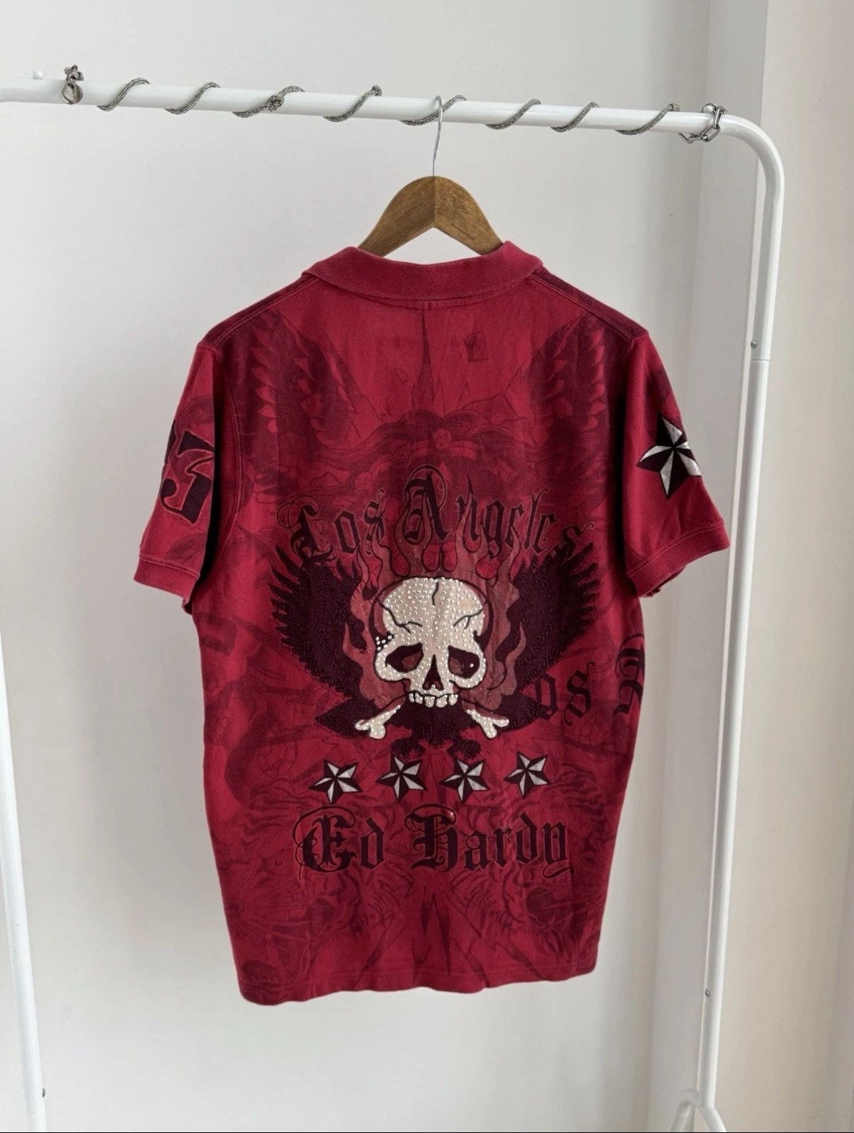 Ed Hardy Ed Hardy By Christian Audigier Design Vintage Rare Shirts Size US L / EU 52-54 / 3 - 3 Thumbnail