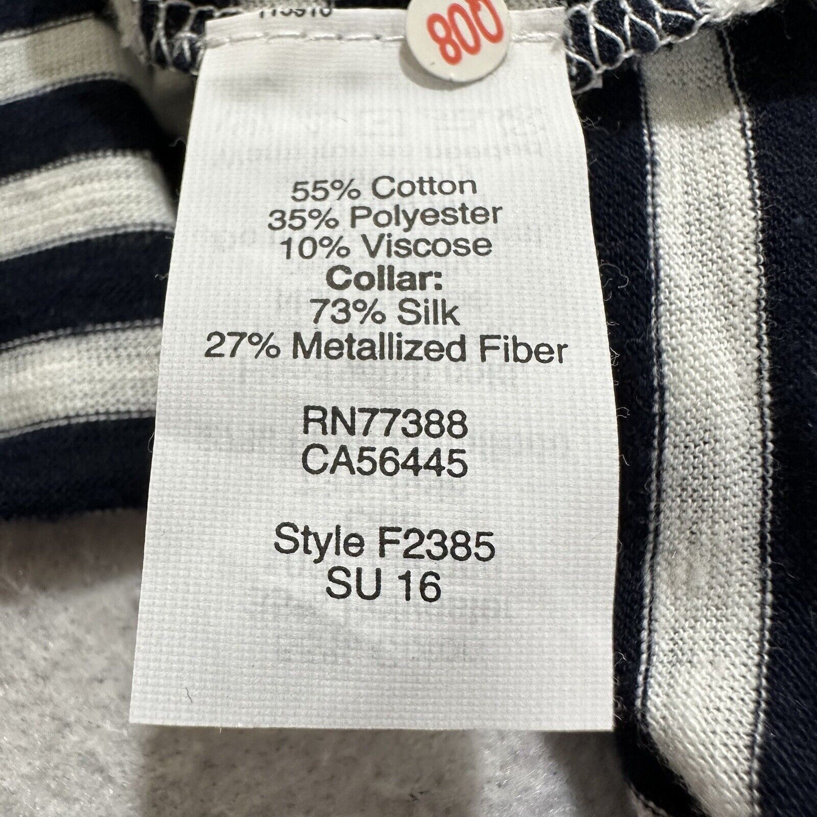J.Crew J. Crew XS Blue White Striped T Shirt Glitter Crewneck Top Size XS / US 0-2 / IT 36-38 - 4 Thumbnail