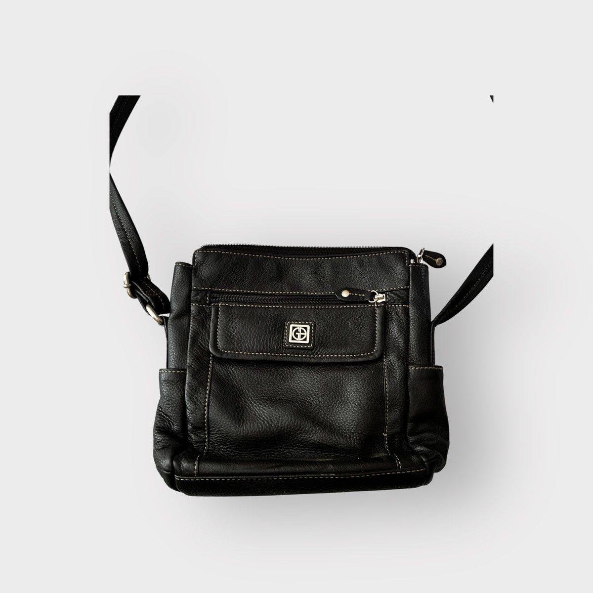 Giani Bernini Gianni Bernini Pebble Black Leather Crossbody Size ONE SIZE - 4 Thumbnail