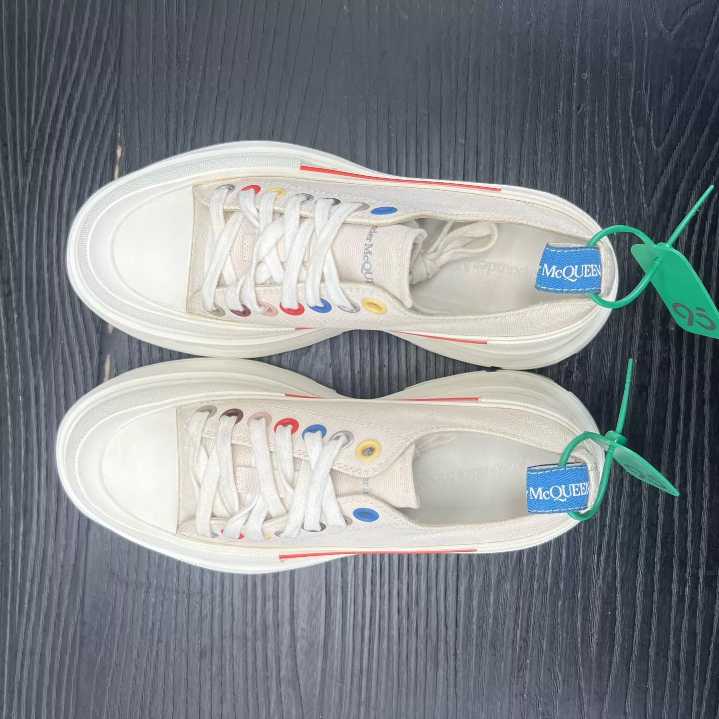 Alexander McQueen Alexander McQueen white rainbow Martin boots 39.5 Size US 6.5 / EU 39-40 - 7 Thumbnail