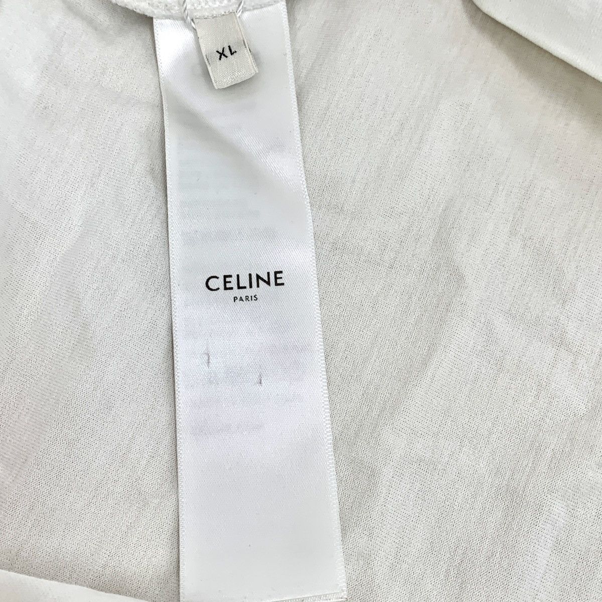 Celine Celine Letter Flocked Long Sleeve T-shirt K26WX Size XL / US 12-14 / IT 48-50 - 7 Thumbnail
