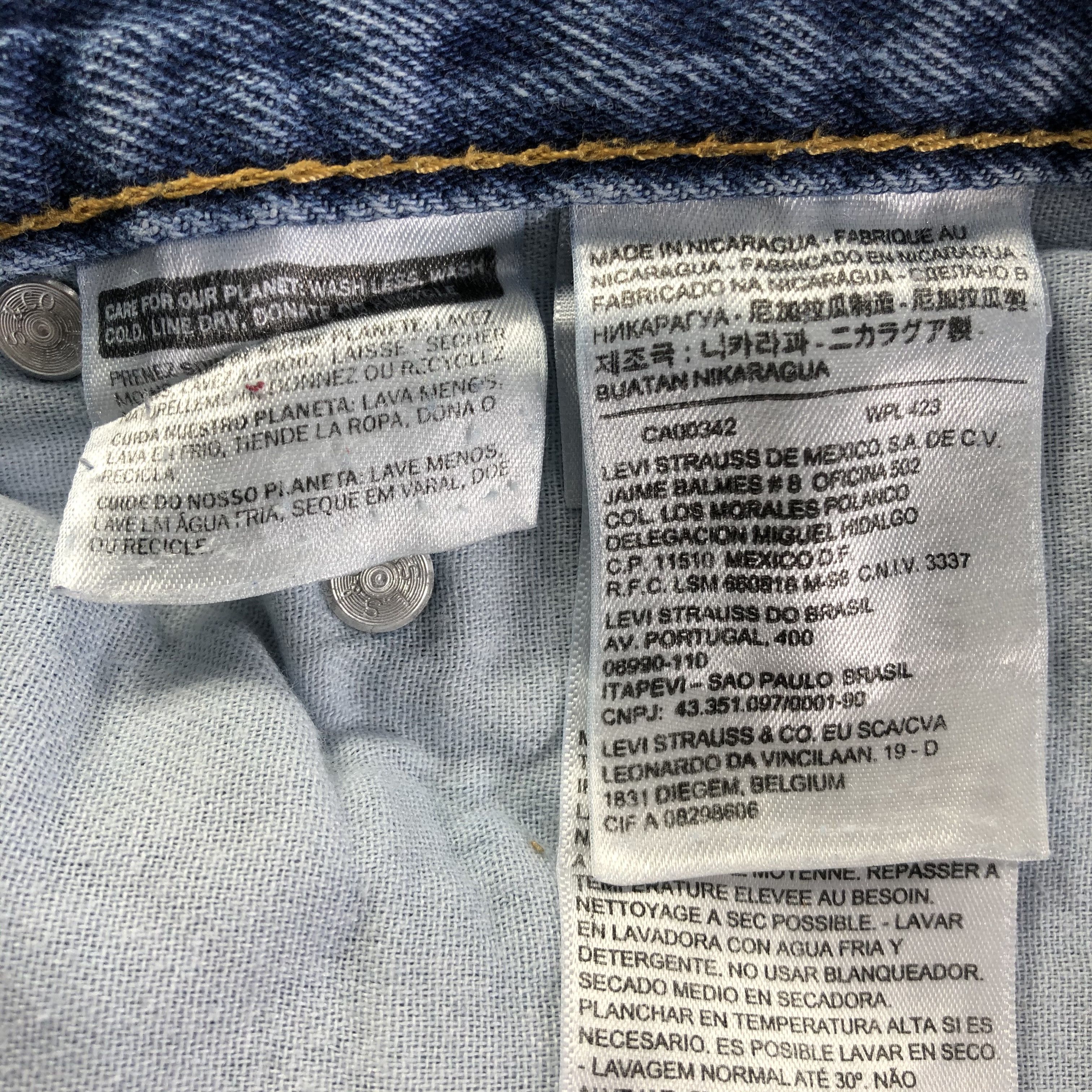Levi's Vintage Blue Wash Levis 550 Jeans-J4084 Size US 44 / EU 60 - 9 Thumbnail