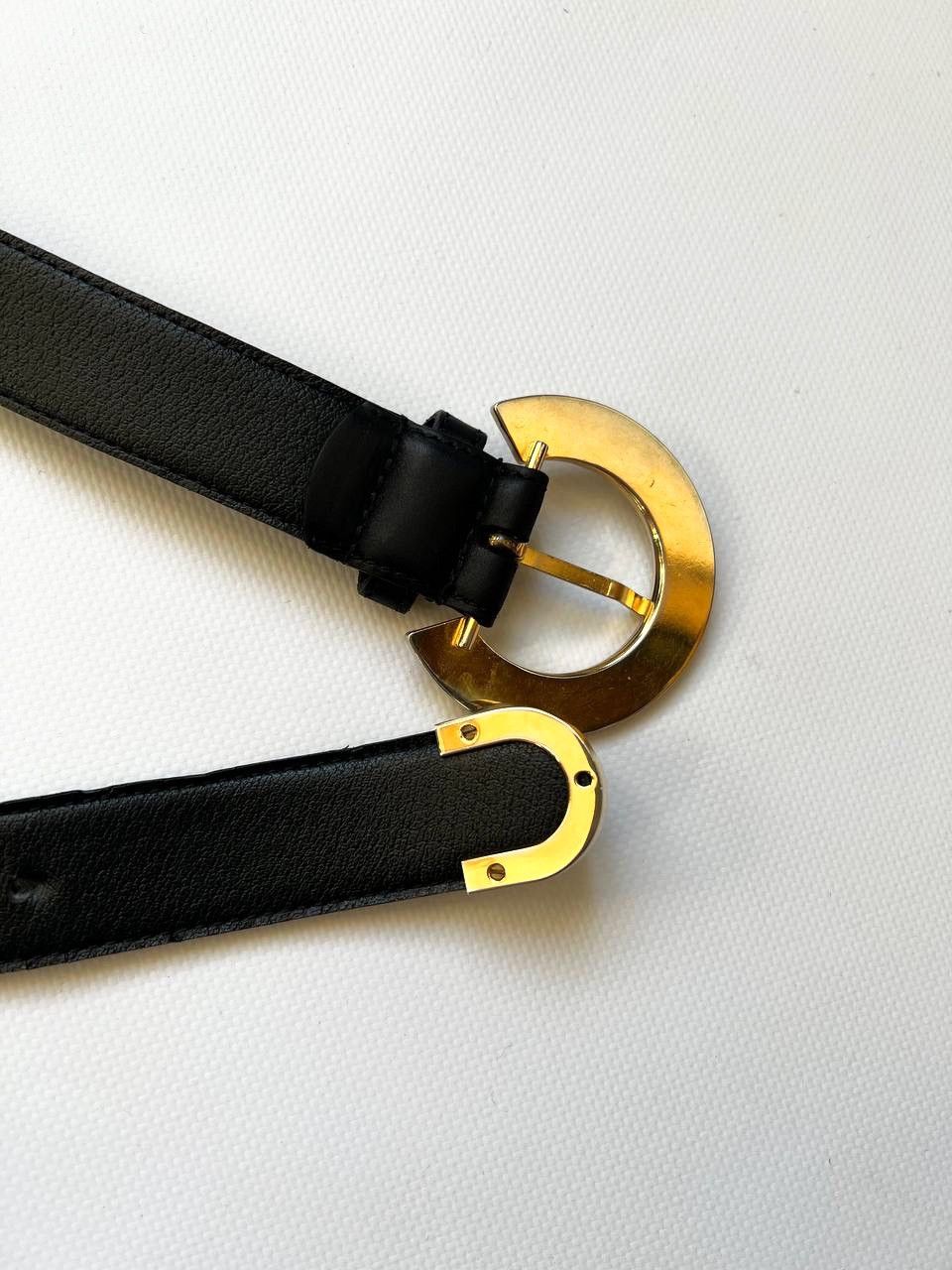 Givenchy × Japanese Brand × Vintage Vintage Givenchy luxury belt gold logo big buckle Size ONE SIZE - 8 Thumbnail