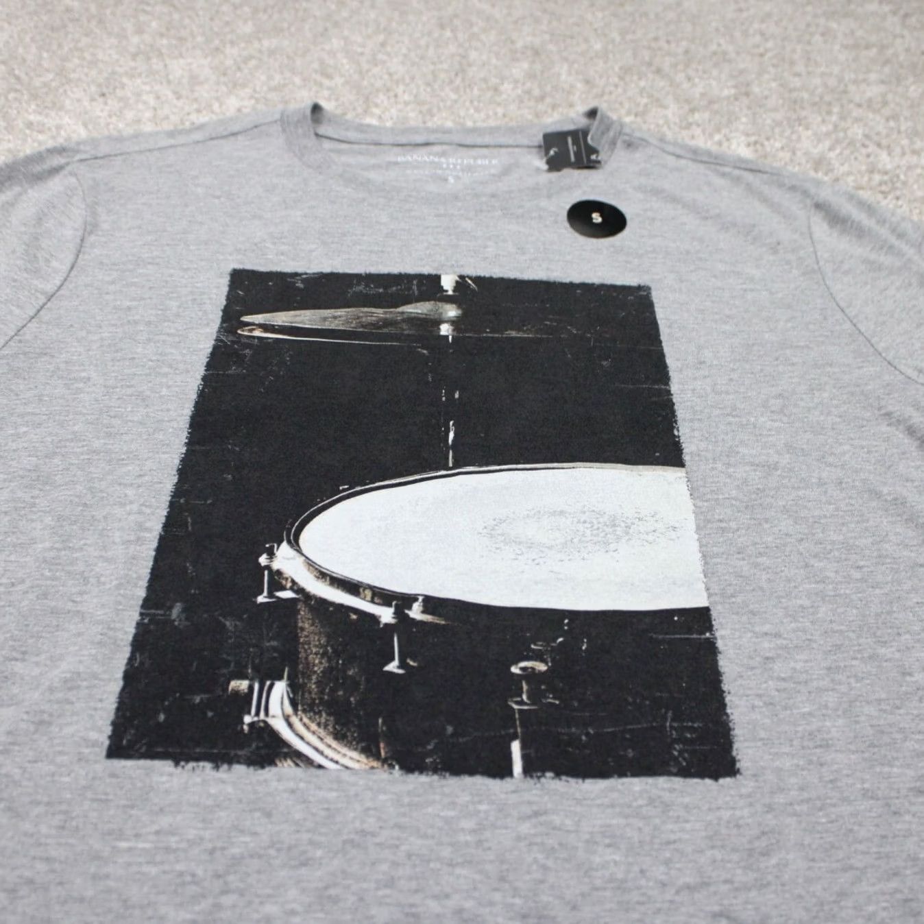 Banana Republic Banana Republic Shirt Mens Small Gray Graphic Print Cotton/Poly S/S NWT Size US S / EU 44-46 / 1 - 4 Thumbnail