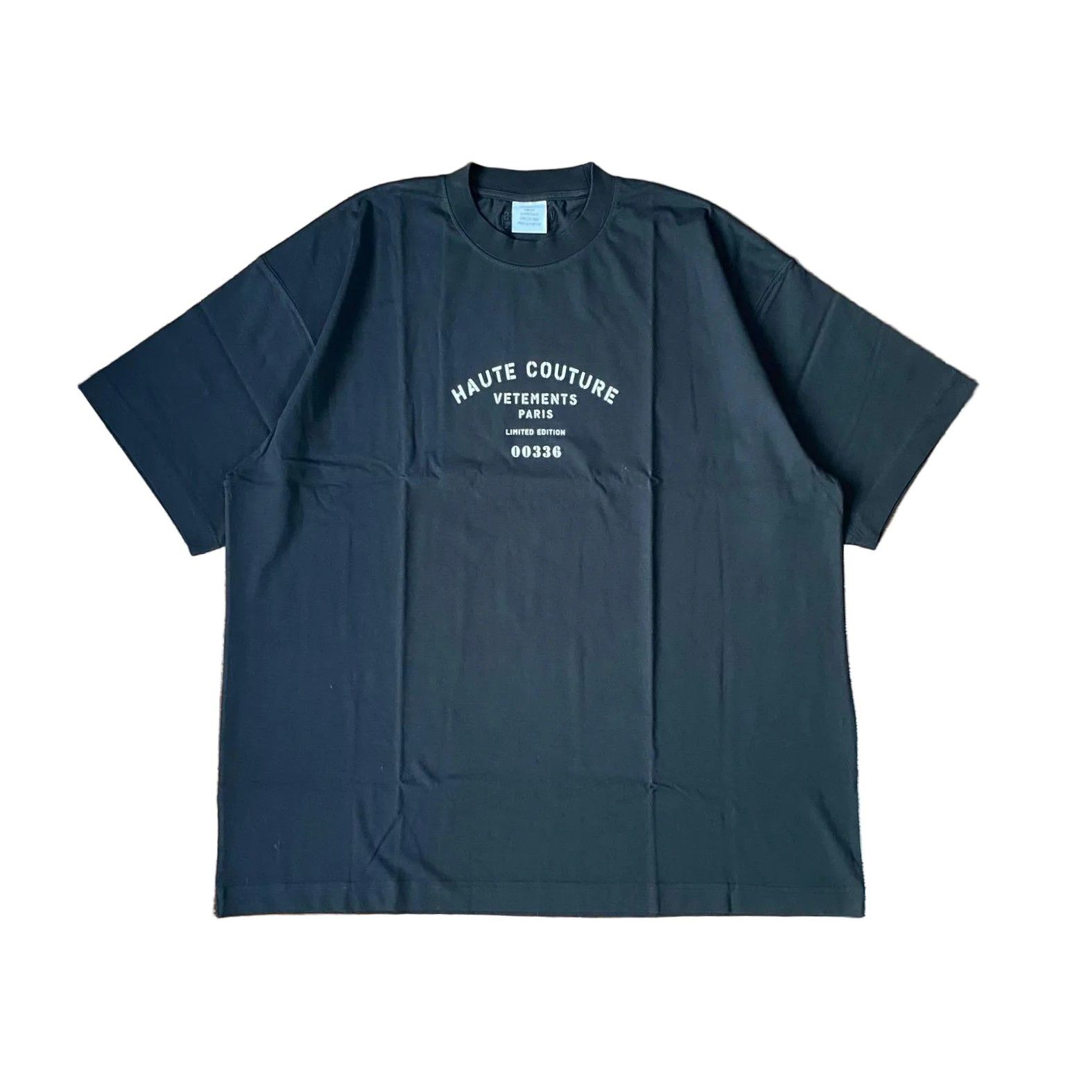 Black Haute Couture Logo Oversized T-shirt